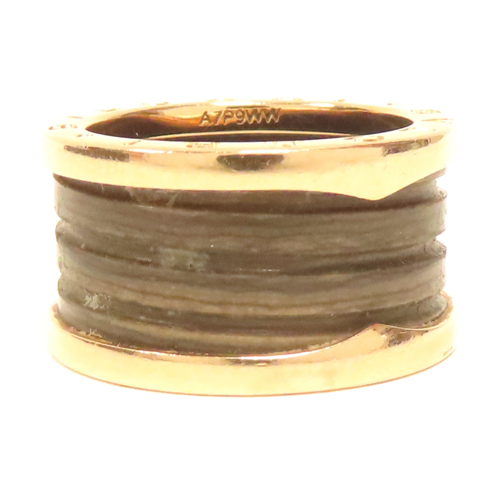 BVLGARI 18K玫瑰金Ring戒指US#6.25玫瑰金色/啡色