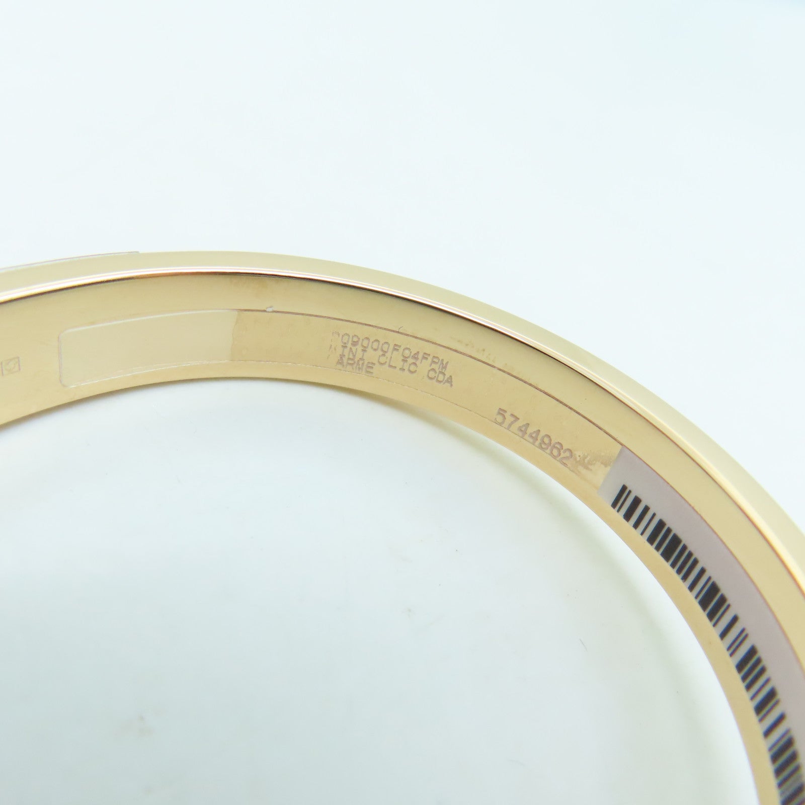 HERMES 金屬Bracelet金扣手鐲紫色