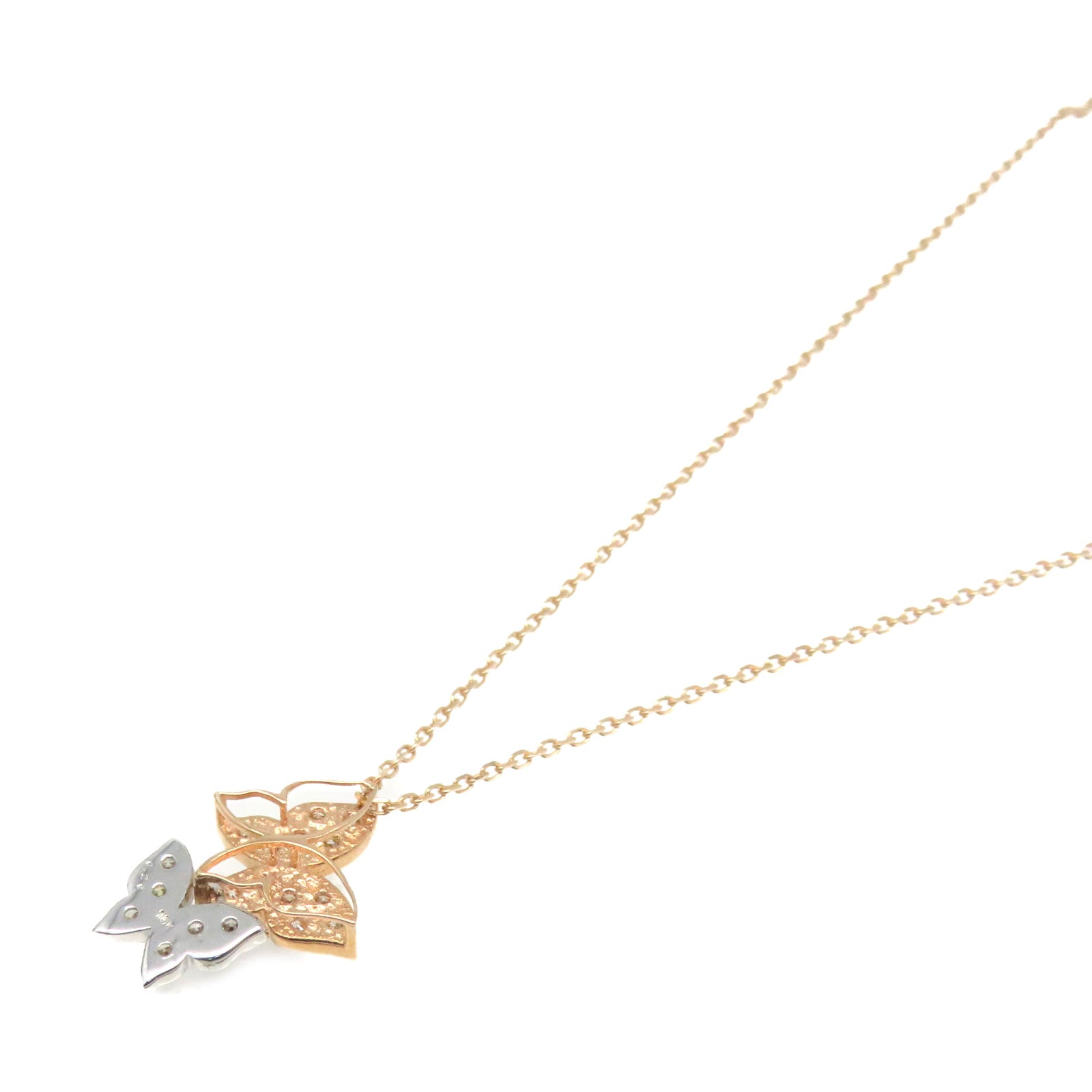 JEWELRY 18K白金/18K玫瑰金0.20ct鑽石Diamond Necklace項鏈