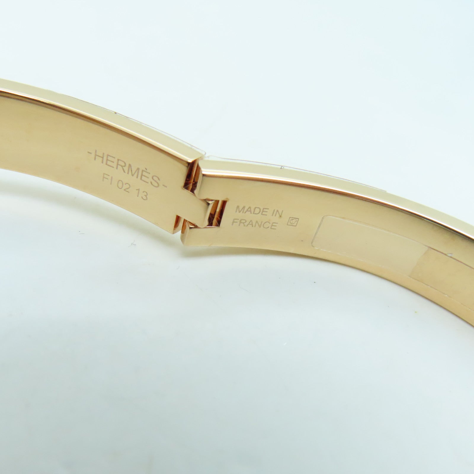 HERMES 金屬Bracelet金扣手鐲紫色