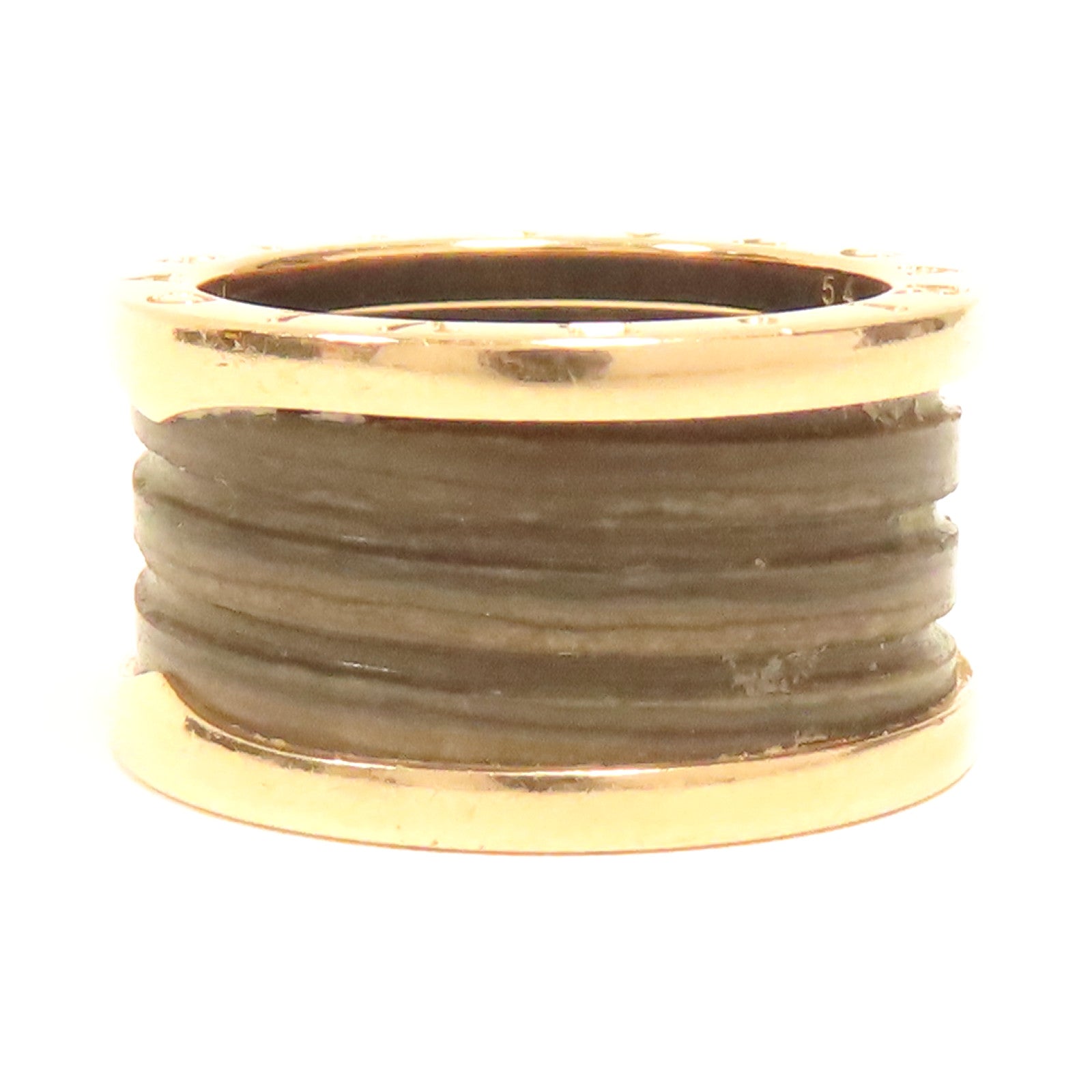 BVLGARI 18K玫瑰金Ring戒指US#6.25玫瑰金色/啡色