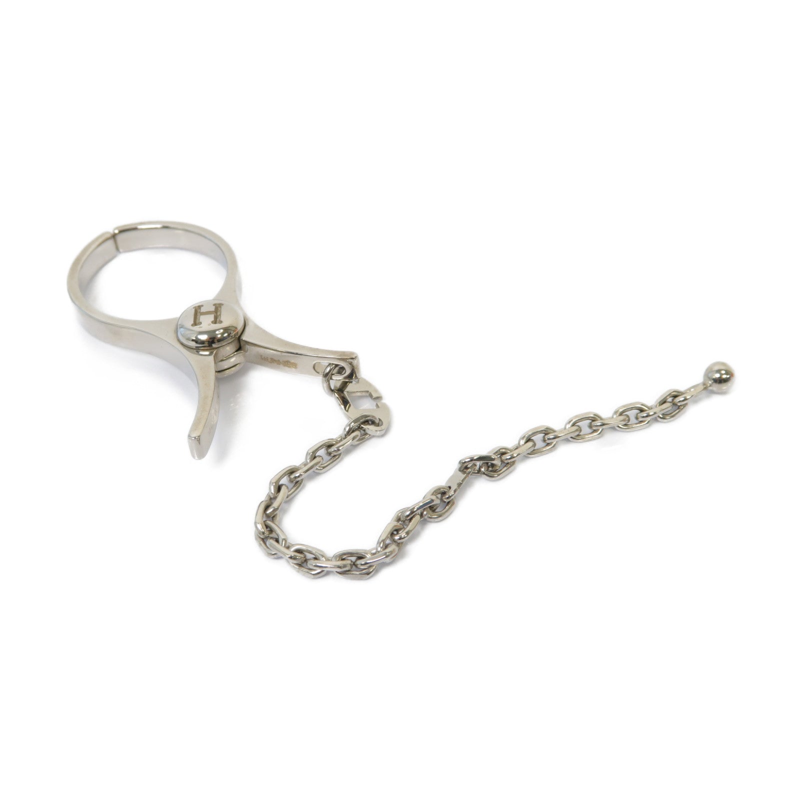 HERMES 金屬Filou Glove Clip手套夾銀色