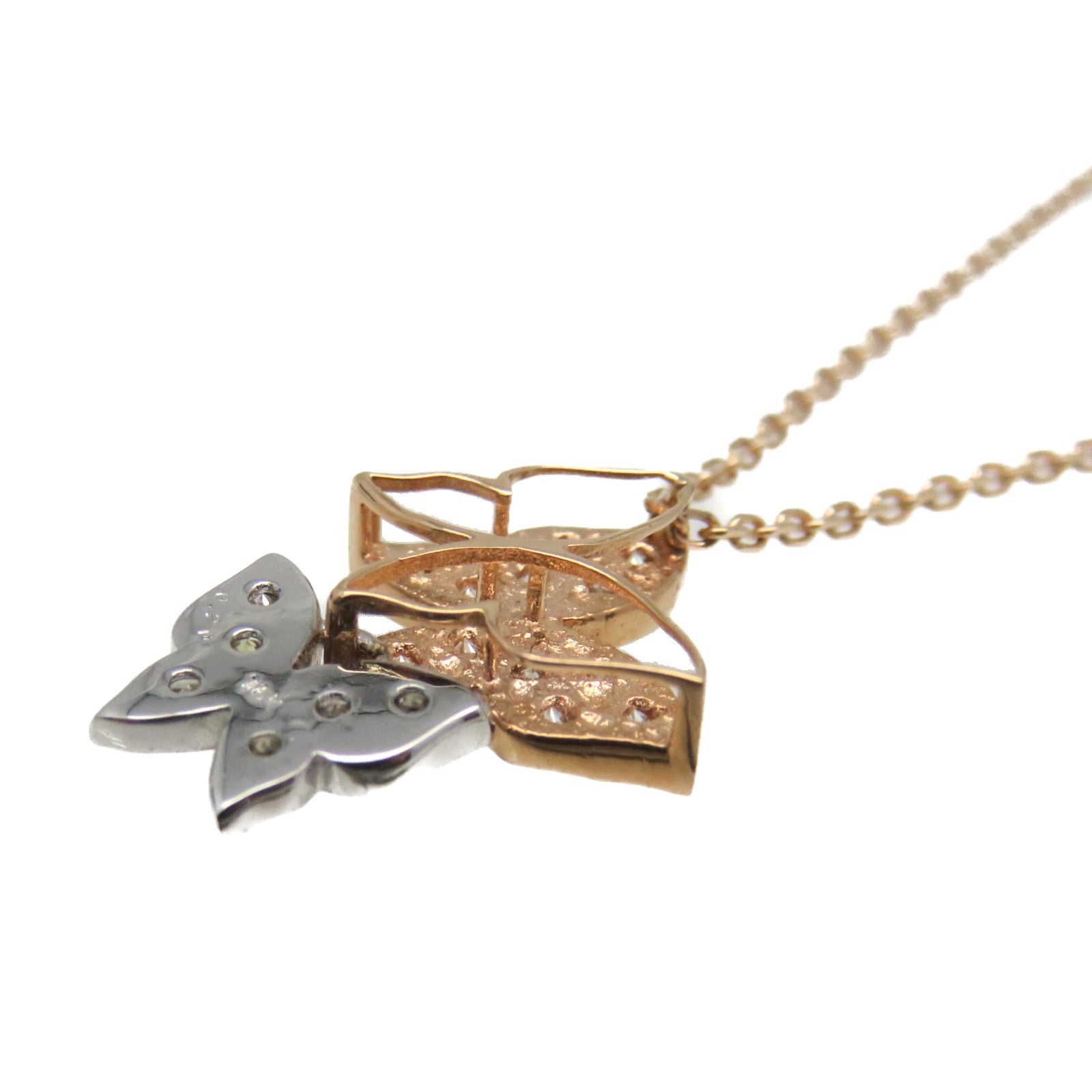 JEWELRY 18K白金/18K玫瑰金0.20ct鑽石Diamond Necklace項鏈
