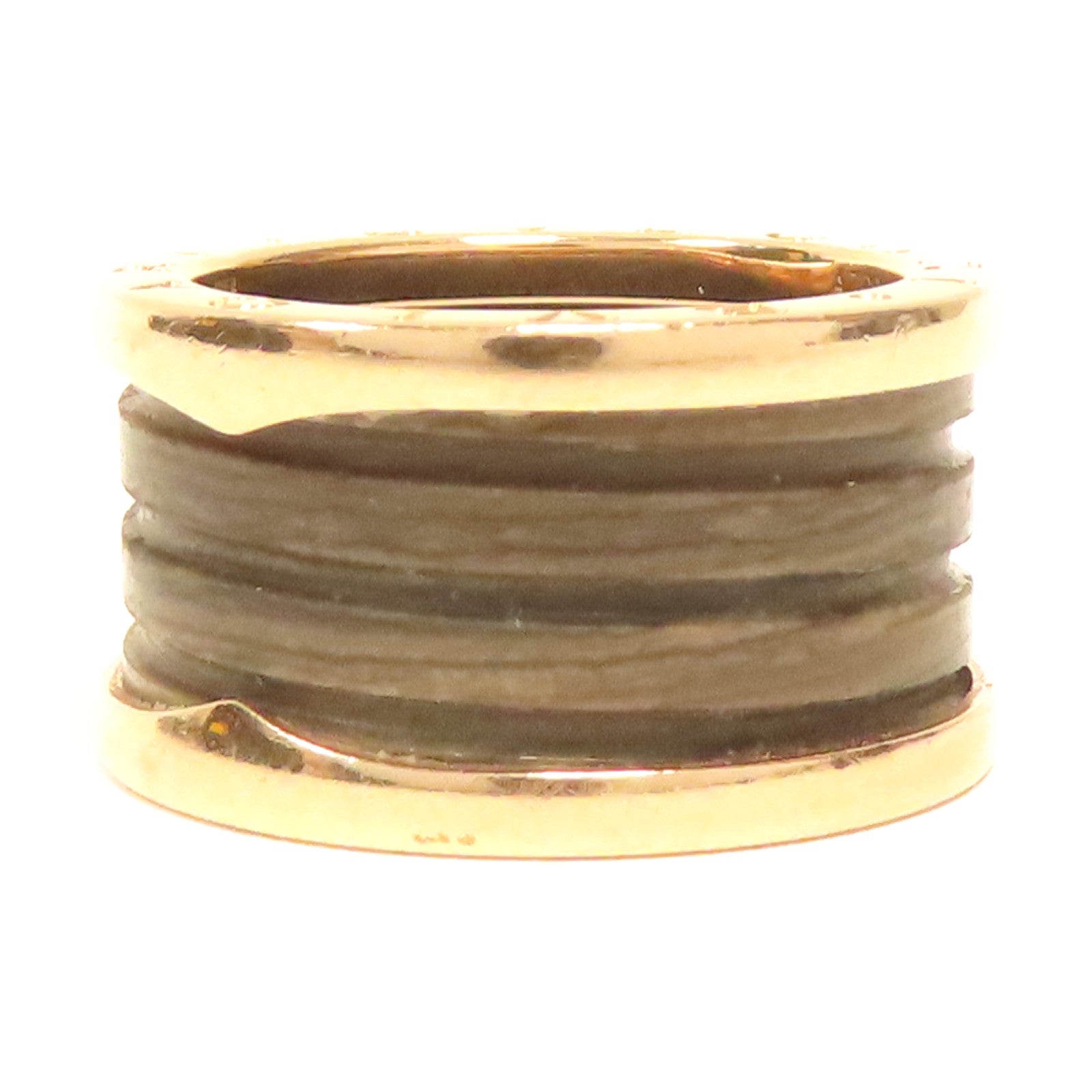 BVLGARI 18K玫瑰金Ring戒指US#6.25玫瑰金色/啡色