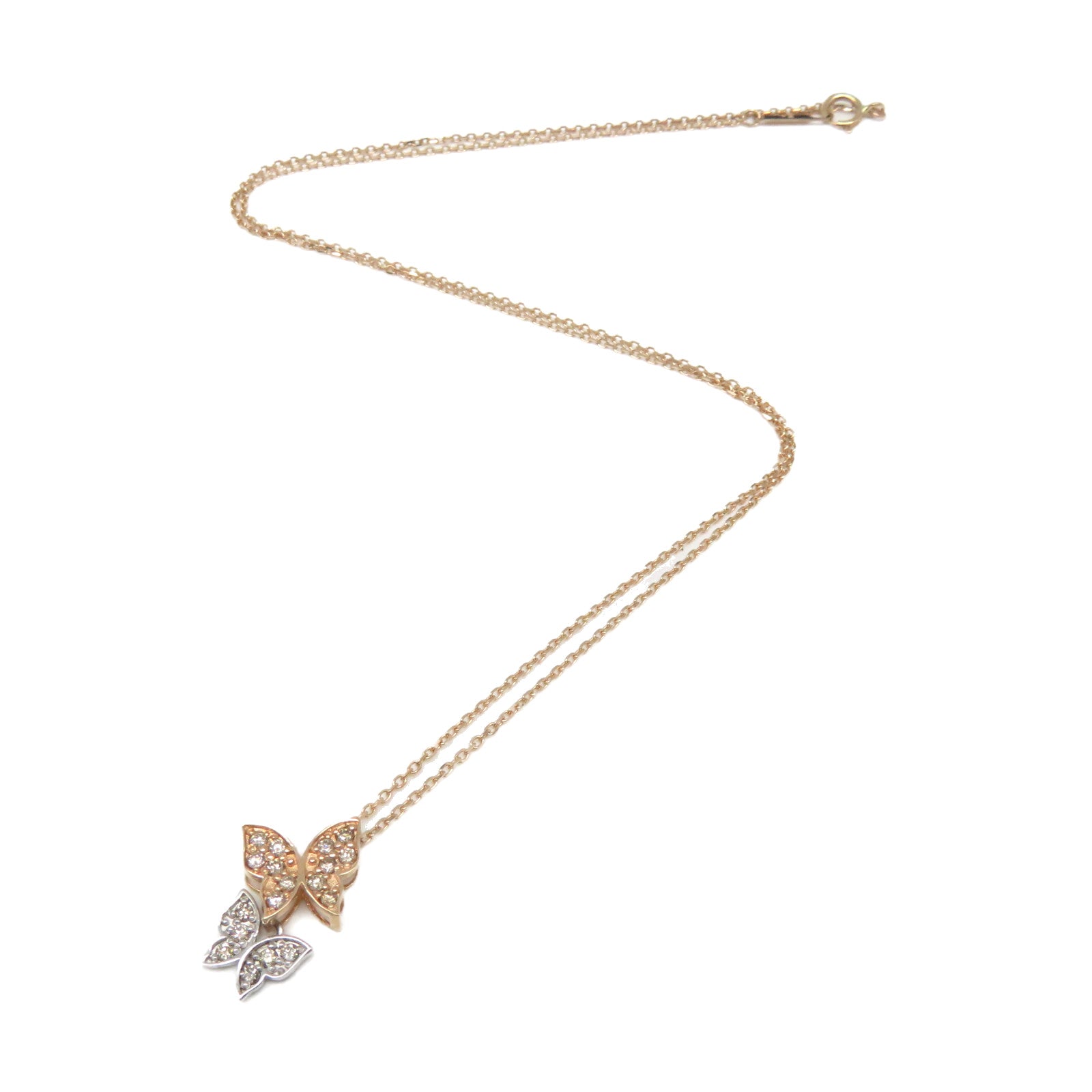 JEWELRY 18K白金/18K玫瑰金0.20ct鑽石Diamond Necklace項鏈
