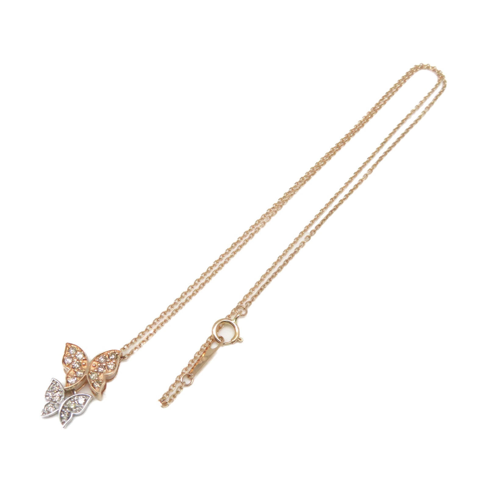 JEWELRY 18K白金/18K玫瑰金0.20ct鑽石Diamond Necklace項鏈