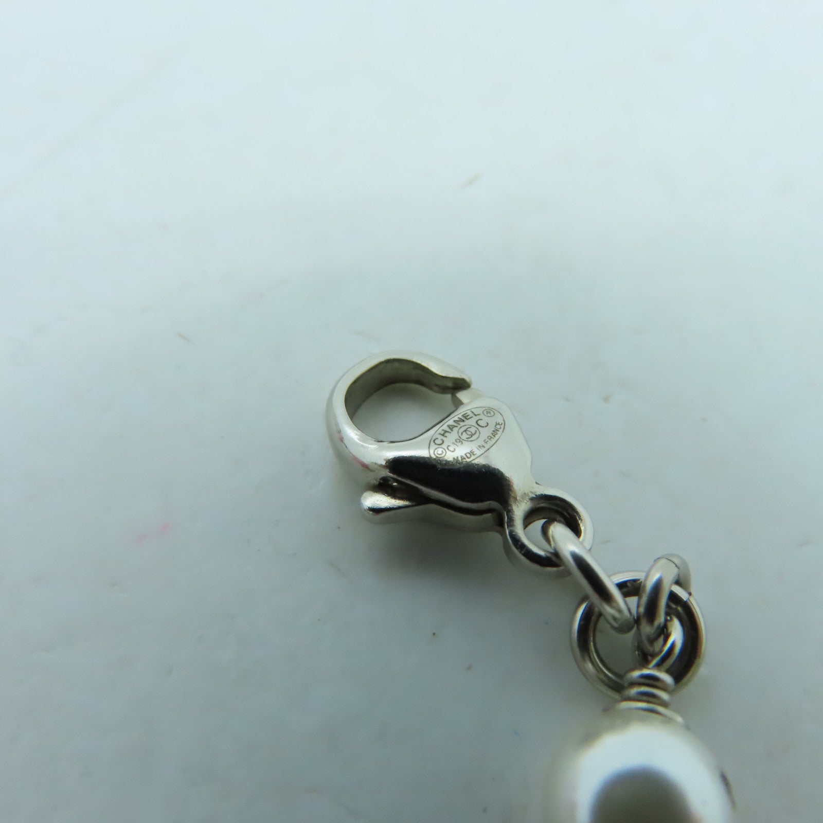 CHANEL 金屬Bracelet手鏈粉紅色/白色