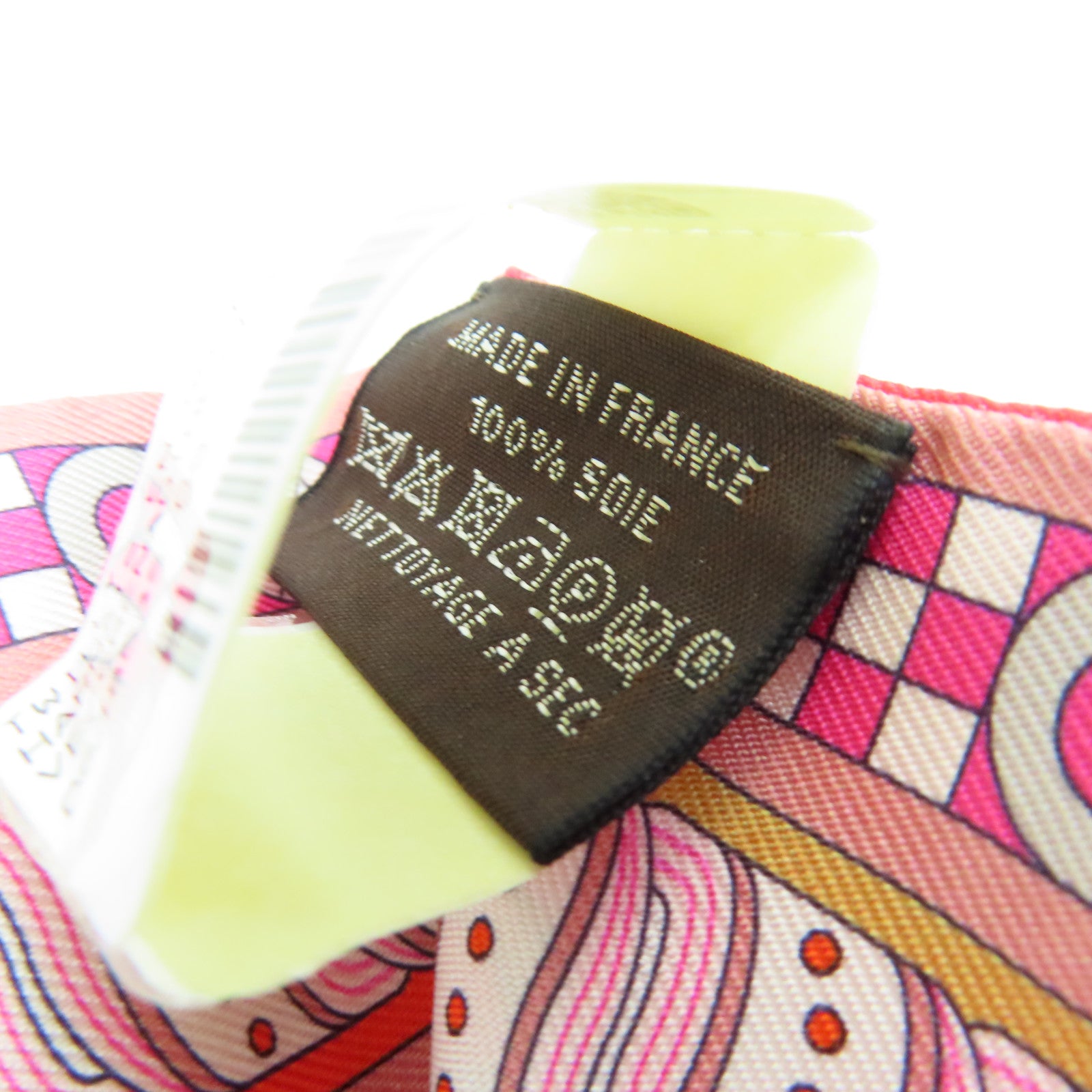 HERMES 絲質Twilly絲巾紅色