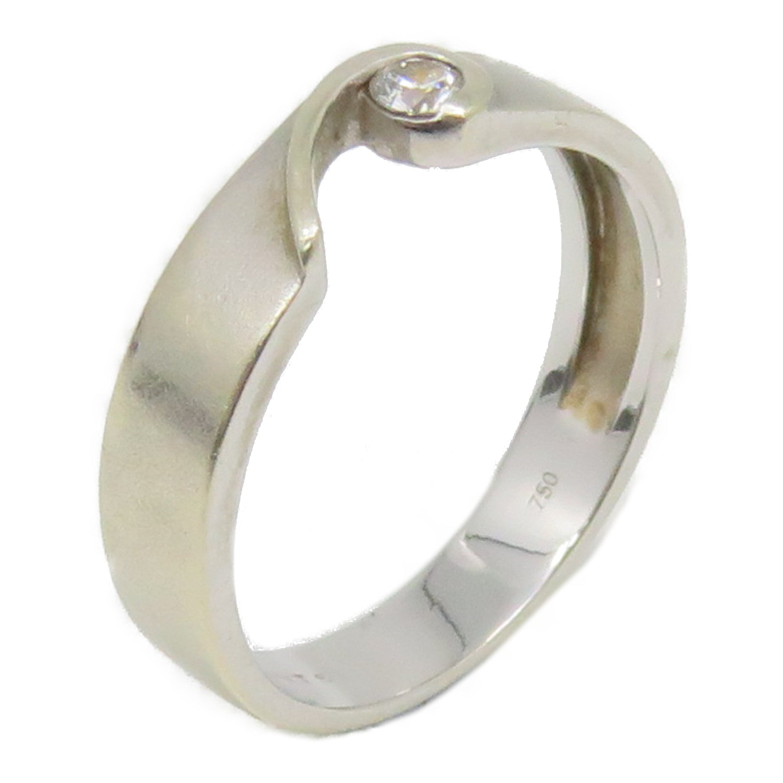 JEWELRY 【激減優惠】18K白金Diamond Ring鑽石戒指US#7.75