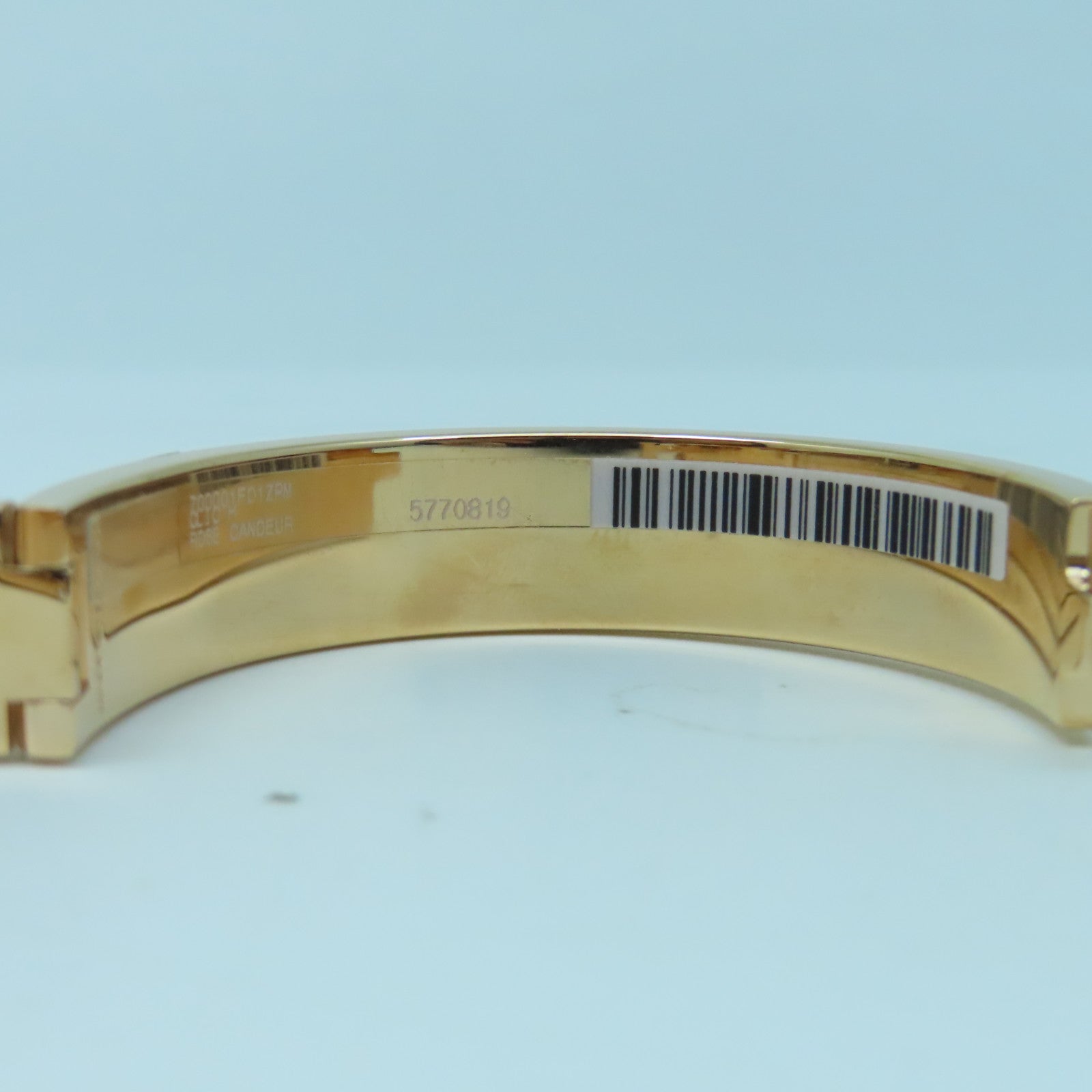 HERMES 金屬Clic H Bracelet金扣手鐲粉紅色