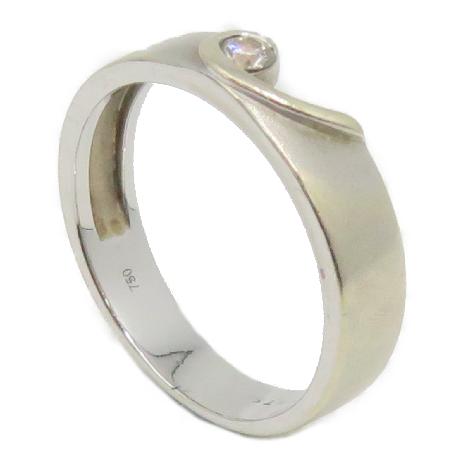 JEWELRY 【激減優惠】18K白金Diamond Ring鑽石戒指US#7.75