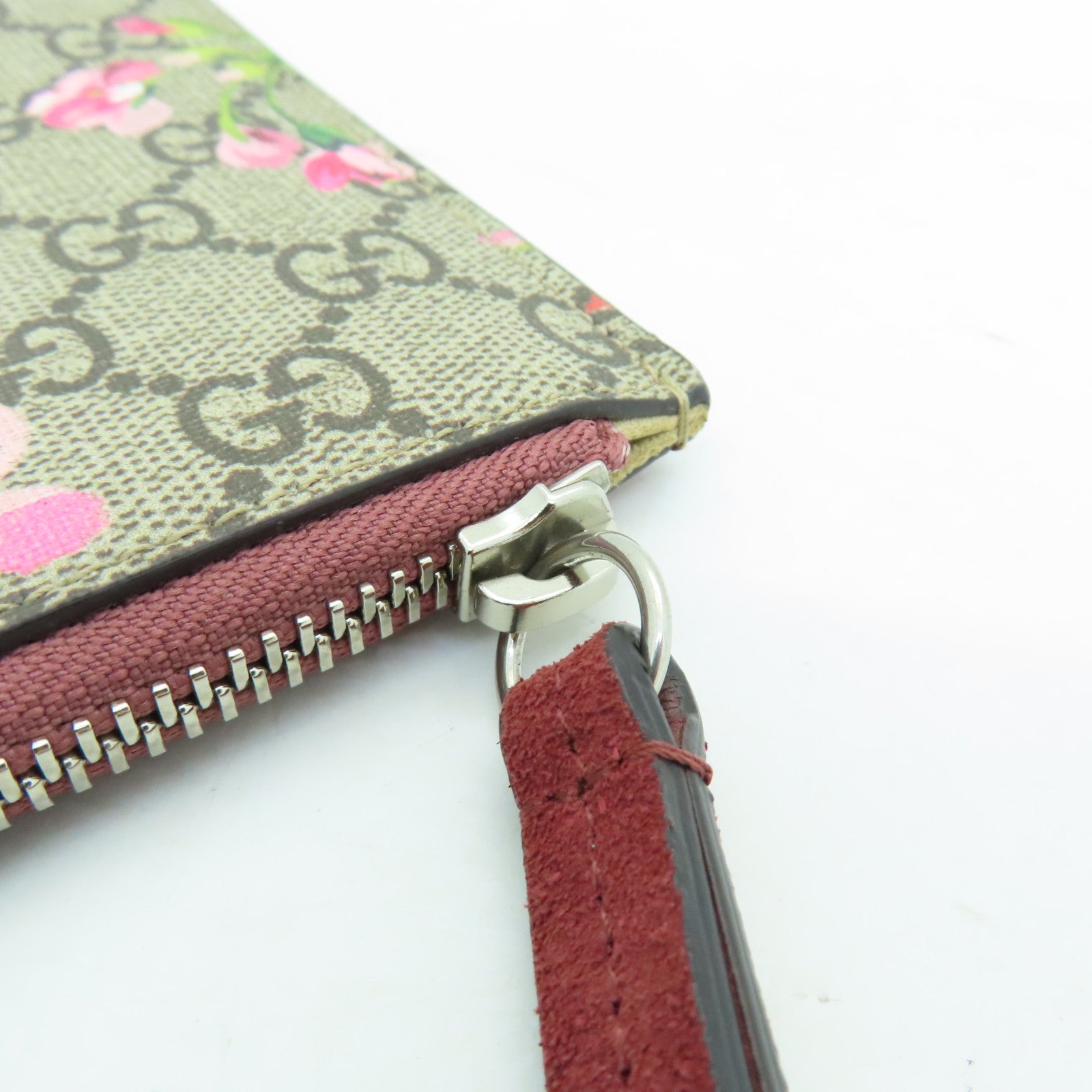 GUCCI 塗層皮革Clutch Bag銀扣手拿包紅色/多色