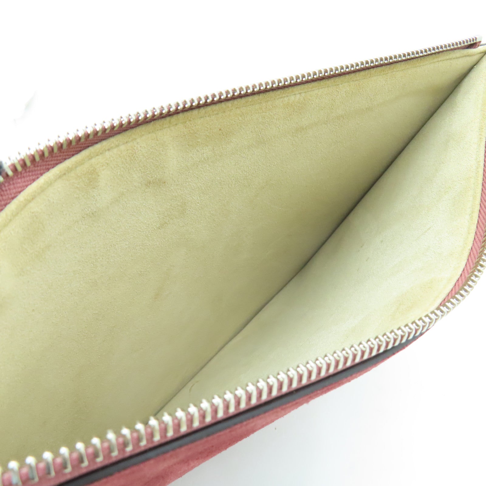 GUCCI 塗層皮革Clutch Bag銀扣手拿包紅色/多色