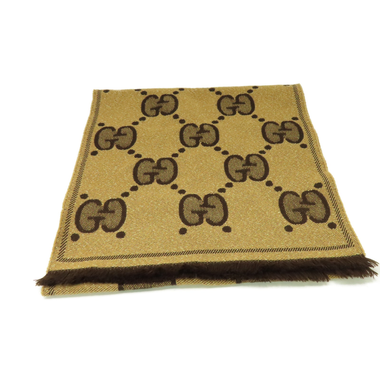 GUCCI 羊毛Scarf圍巾啡色
