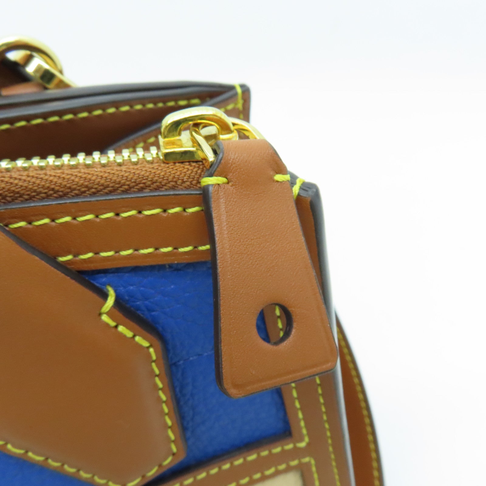 LOUIS VUITTON 牛皮皮革City Steamer Mini金扣手挽肩背两用袋啡色蓝色