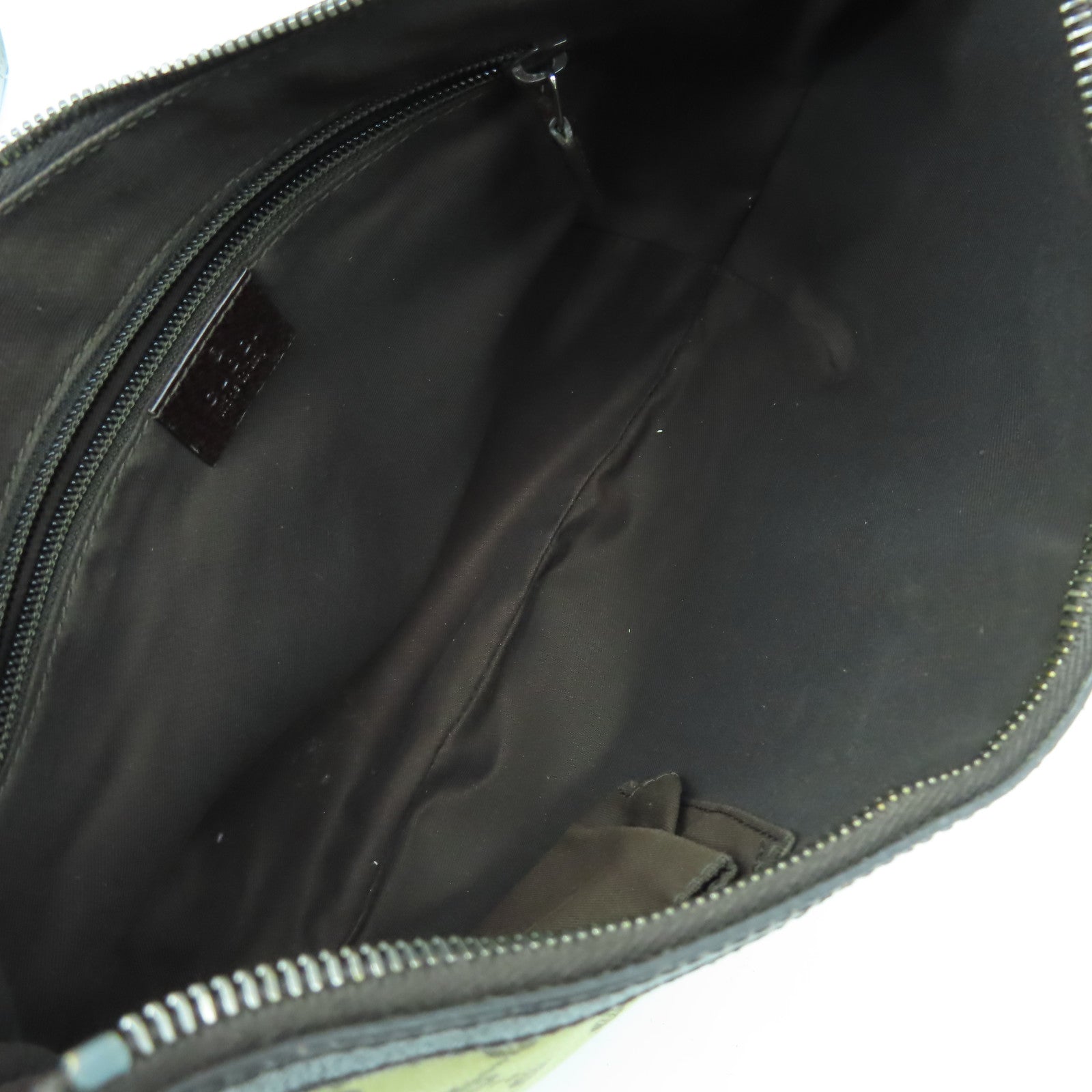 GUCCI 帆布GG Canvas Shoulder Bag銀扣肩背袋啡色