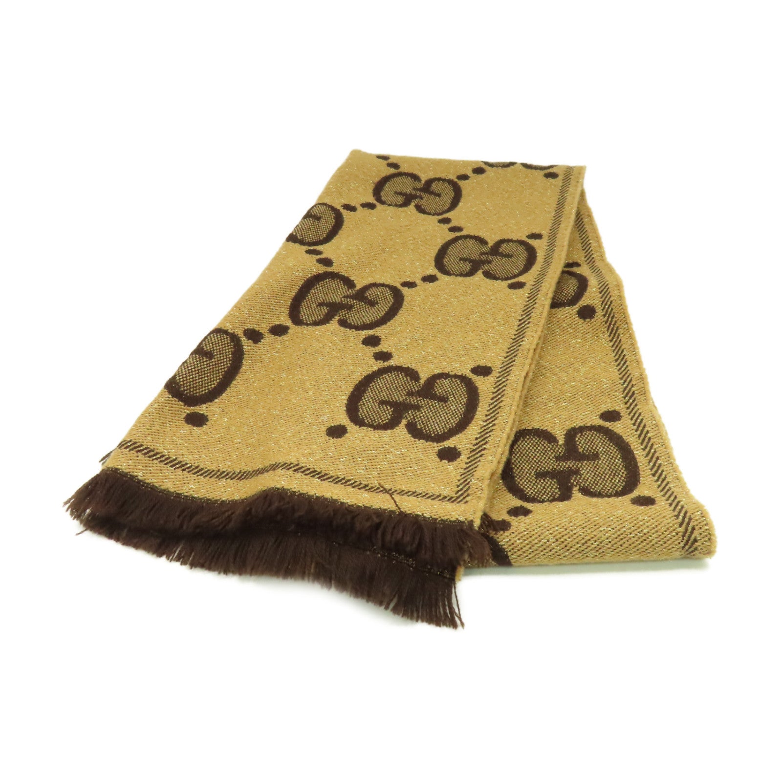 GUCCI 羊毛Scarf圍巾啡色