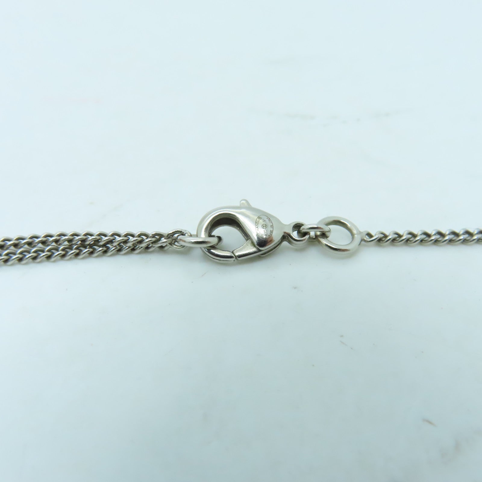 CHANEL 金屬Necklace項鍊銀色