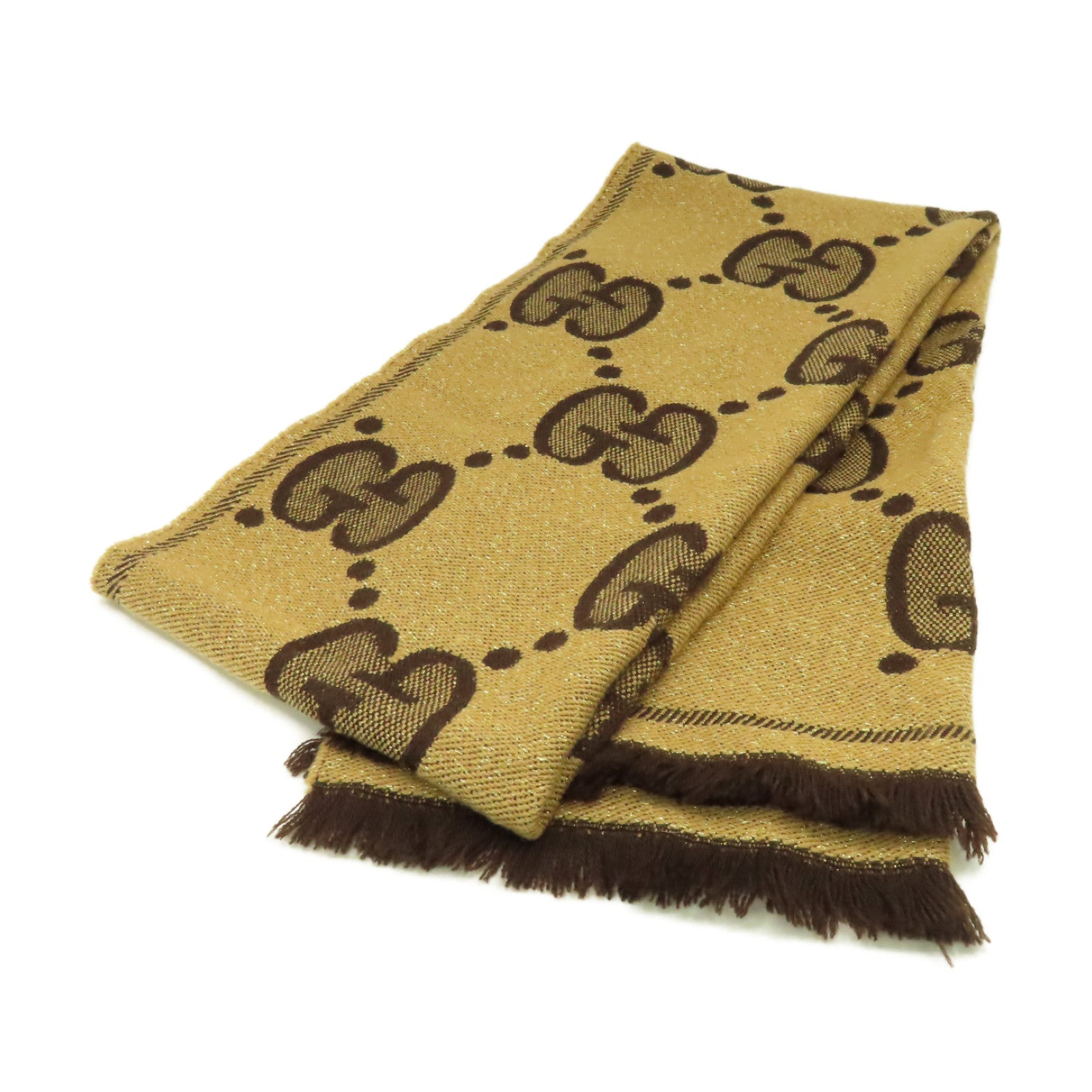 GUCCI 羊毛Scarf圍巾啡色