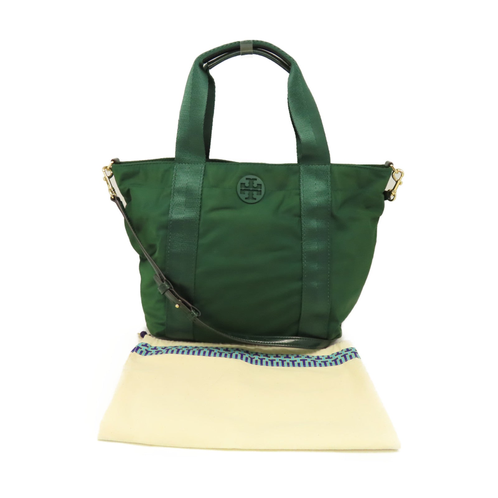Tory Burch 尼龍2Way Shoulder Bag手挽肩背兩用袋綠色
