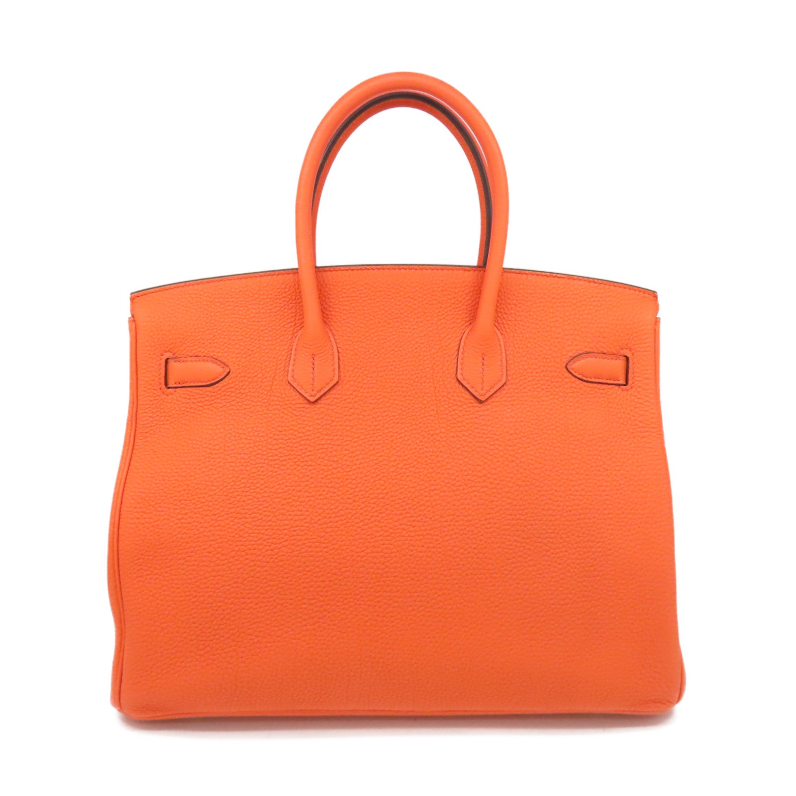 HERMES Togo皮革Birkin 35 Handbag金扣手挽袋Orange Poppy/罌粟花橘色