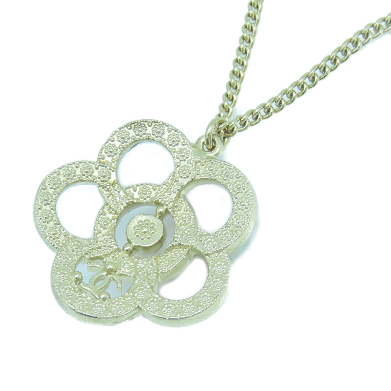 CHANEL 金屬Necklace項鍊紅色白色金色