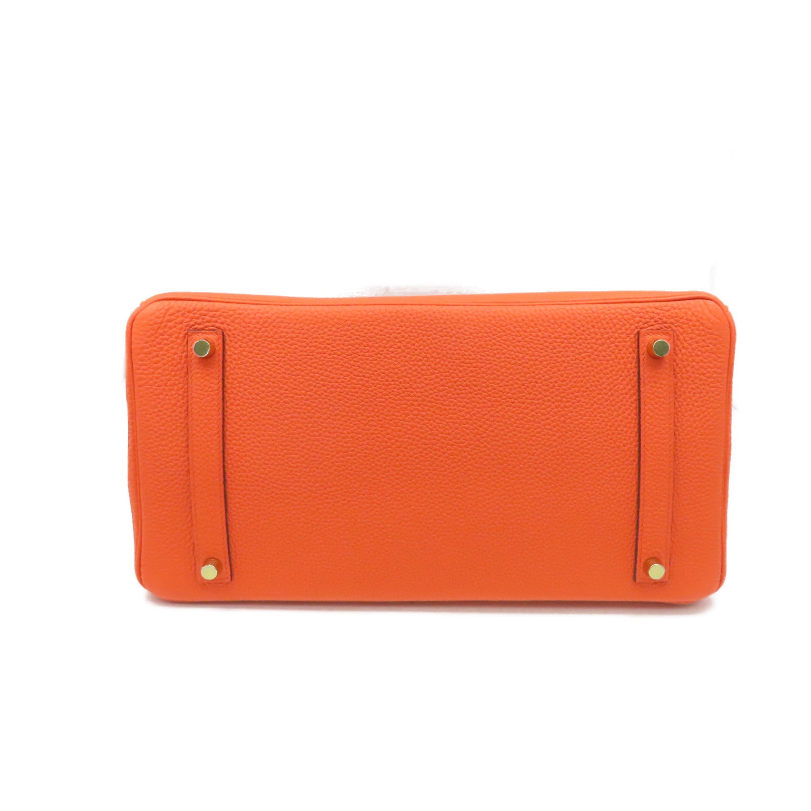 HERMES Togo皮革Birkin 35 Handbag金扣手挽袋Orange Poppy/罌粟花橘色