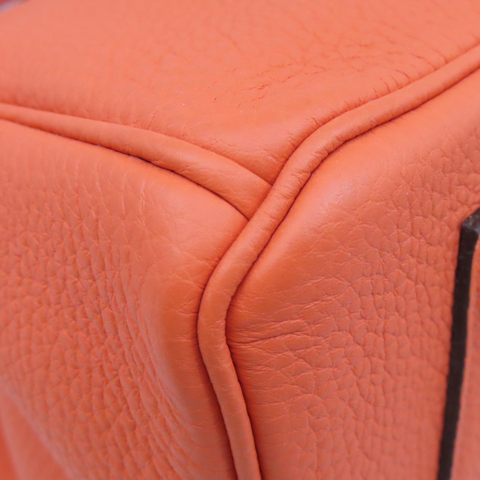 HERMES Togo皮革Birkin 35 Handbag金扣手挽袋Orange Poppy/罌粟花橘色