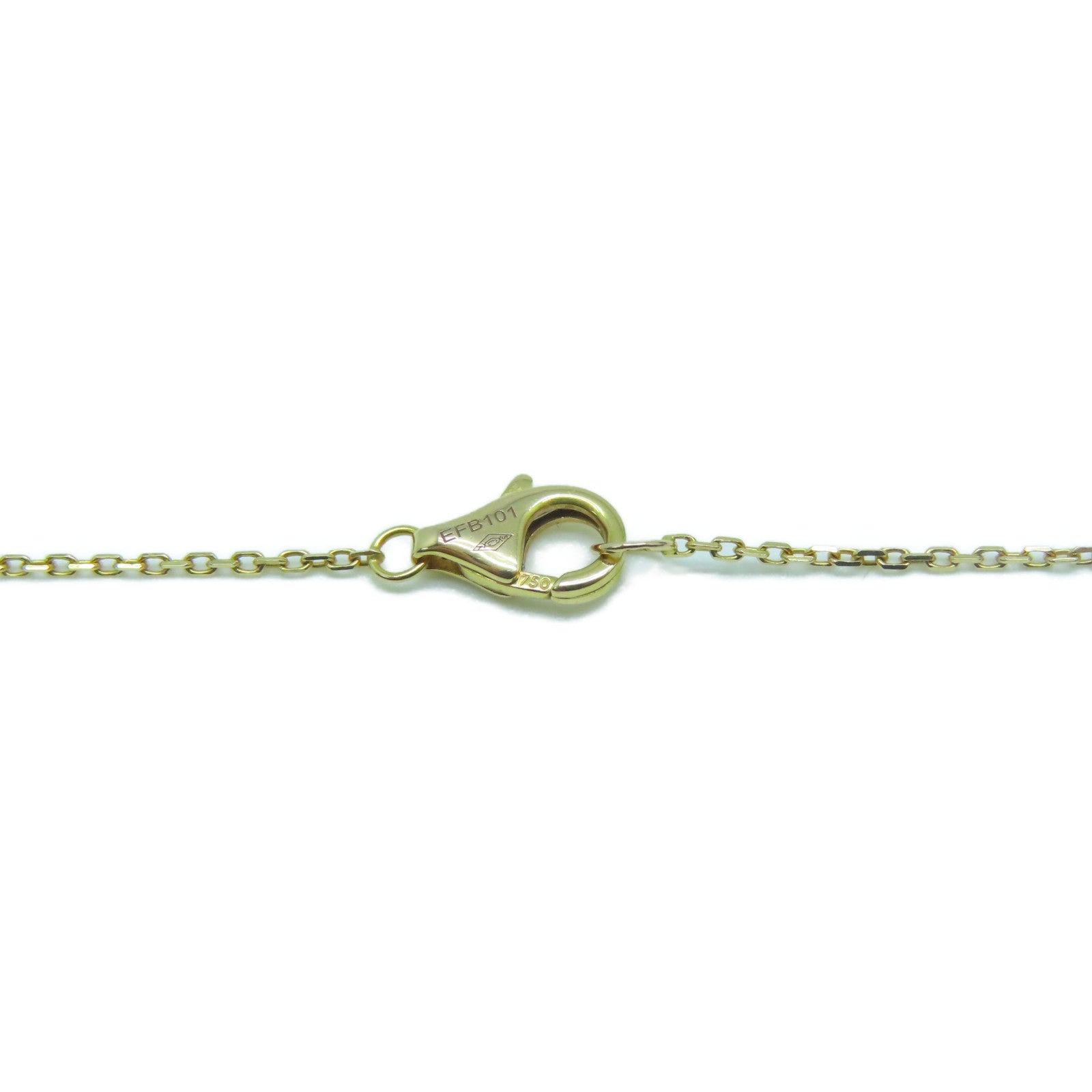 CARTIER 18K金Amulette de Cartier金扣項鍊黑色/金色