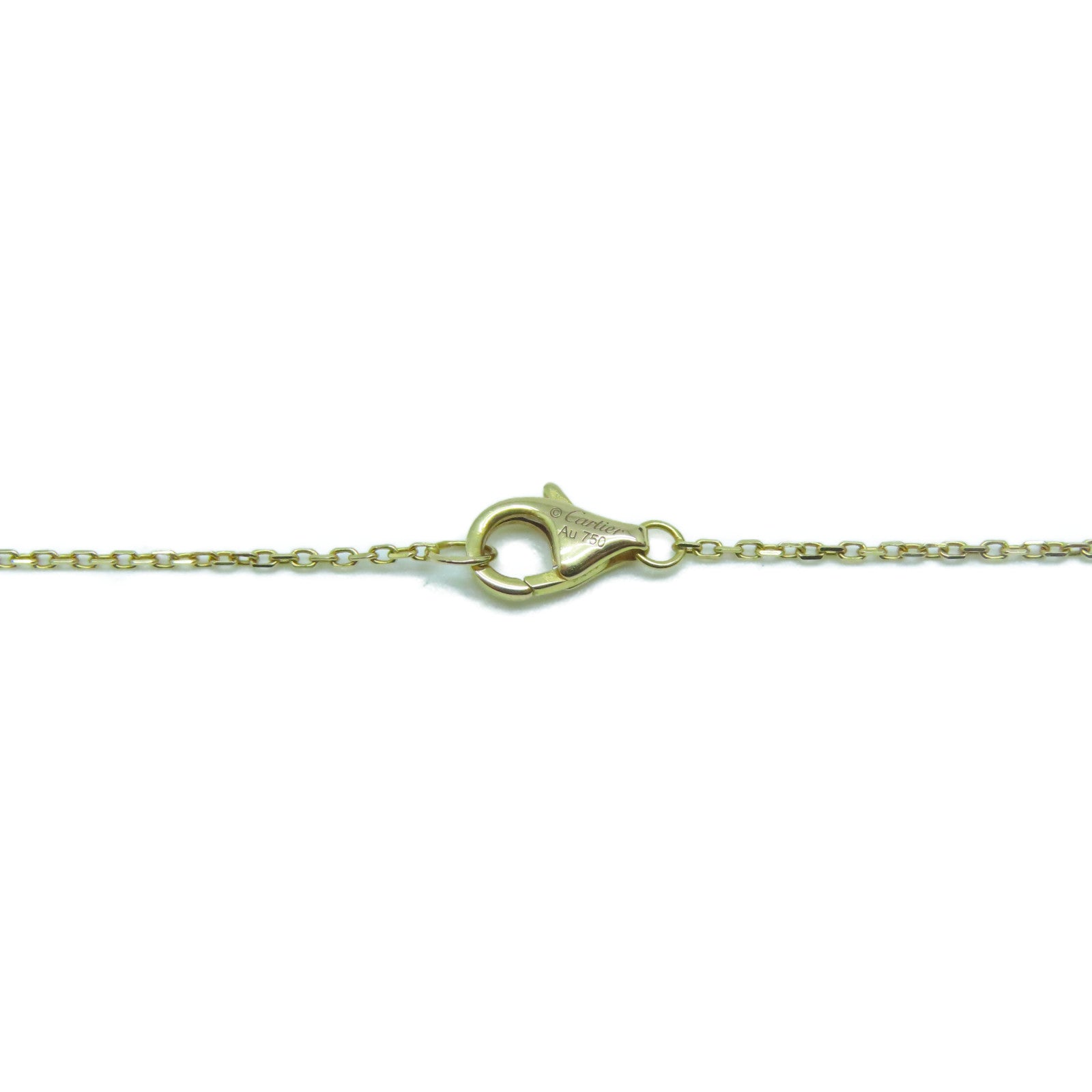 CARTIER 18K金Amulette de Cartier金扣項鍊黑色/金色