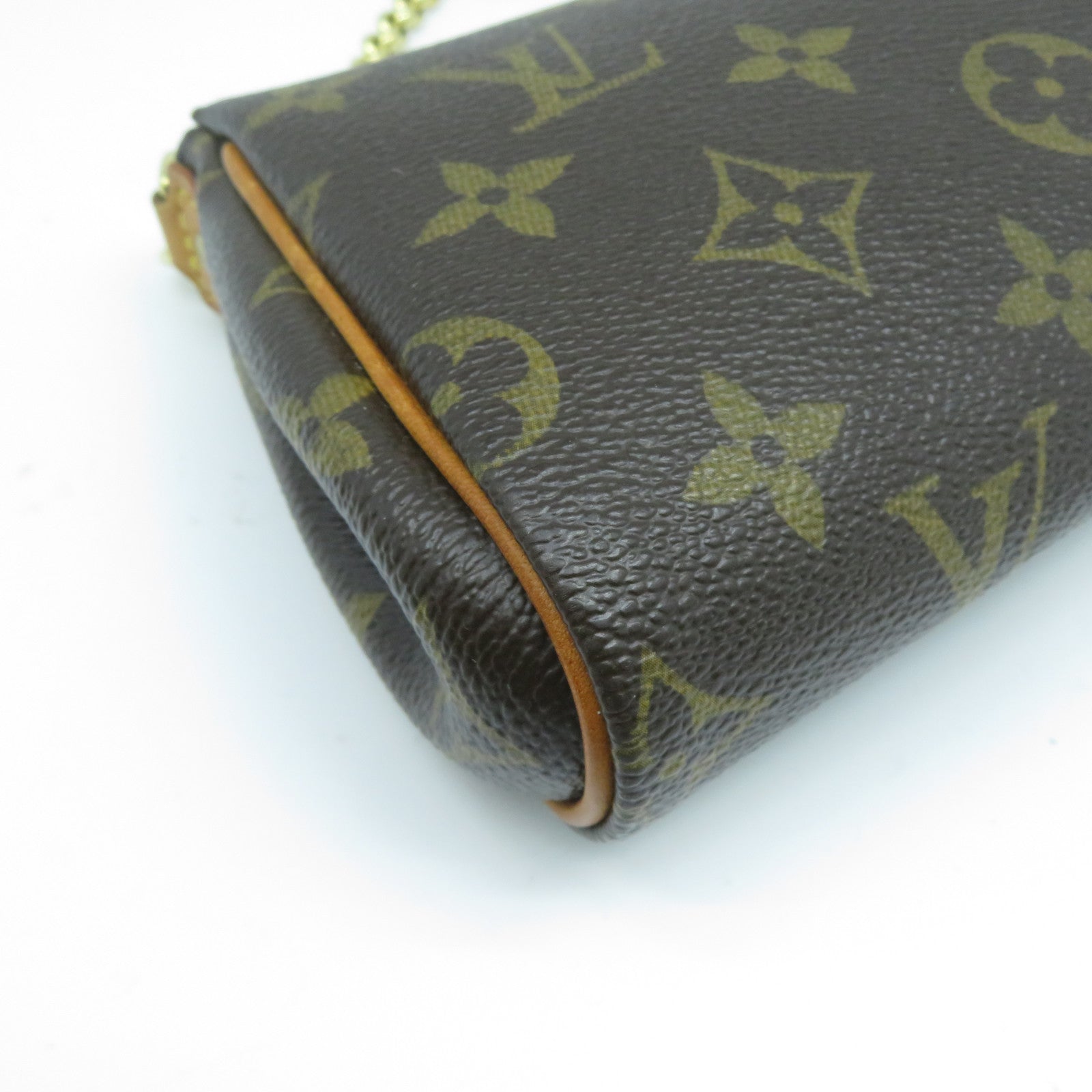 LOUIS VUITTON Monogram Pochette Eva金扣手挽肩背兩用袋啡色
