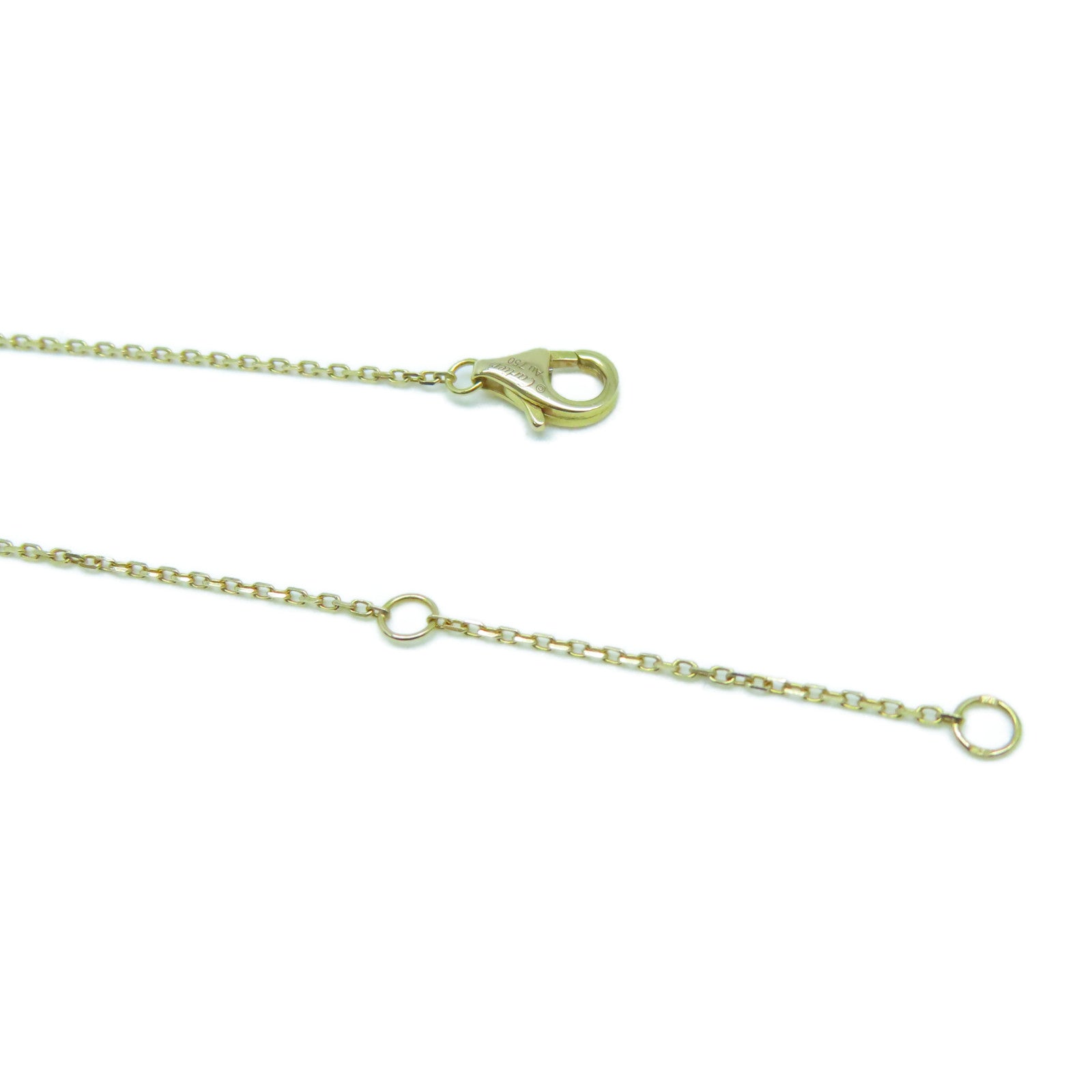 CARTIER 18K金Amulette de Cartier金扣項鍊黑色/金色