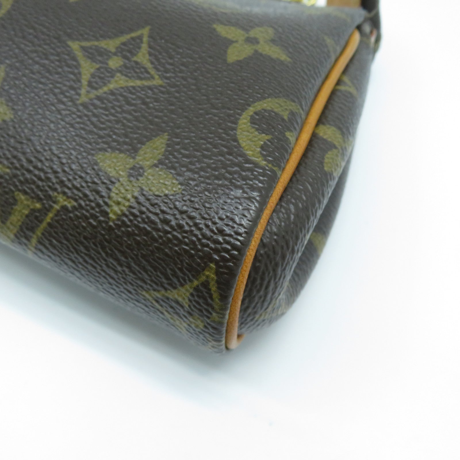 LOUIS VUITTON Monogram Pochette Eva金扣手挽肩背兩用袋啡色