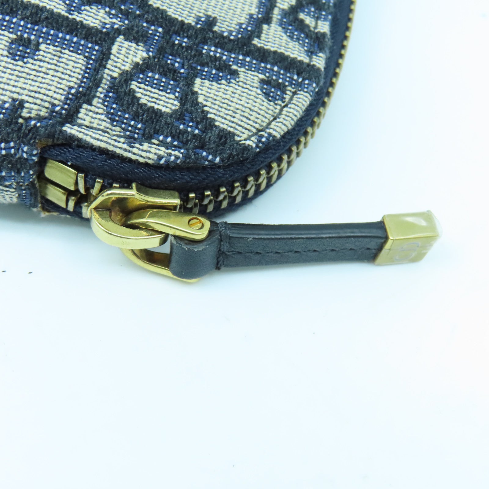 Dior 帆布Clutch Bag金扣手拿包深藍色