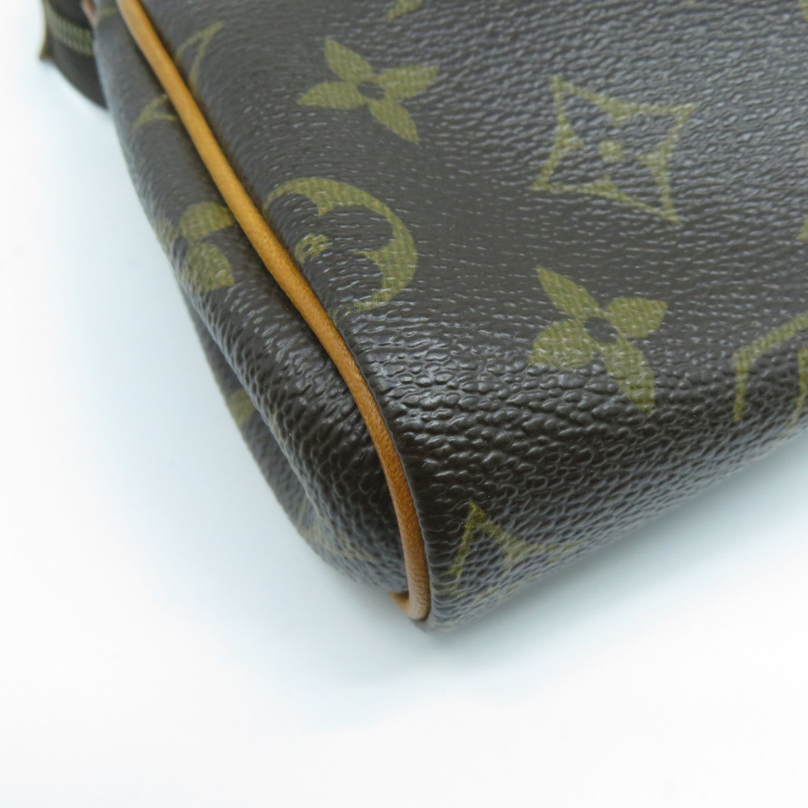 LOUIS VUITTON Monogram Pochette Eva金扣手挽肩背兩用袋啡色