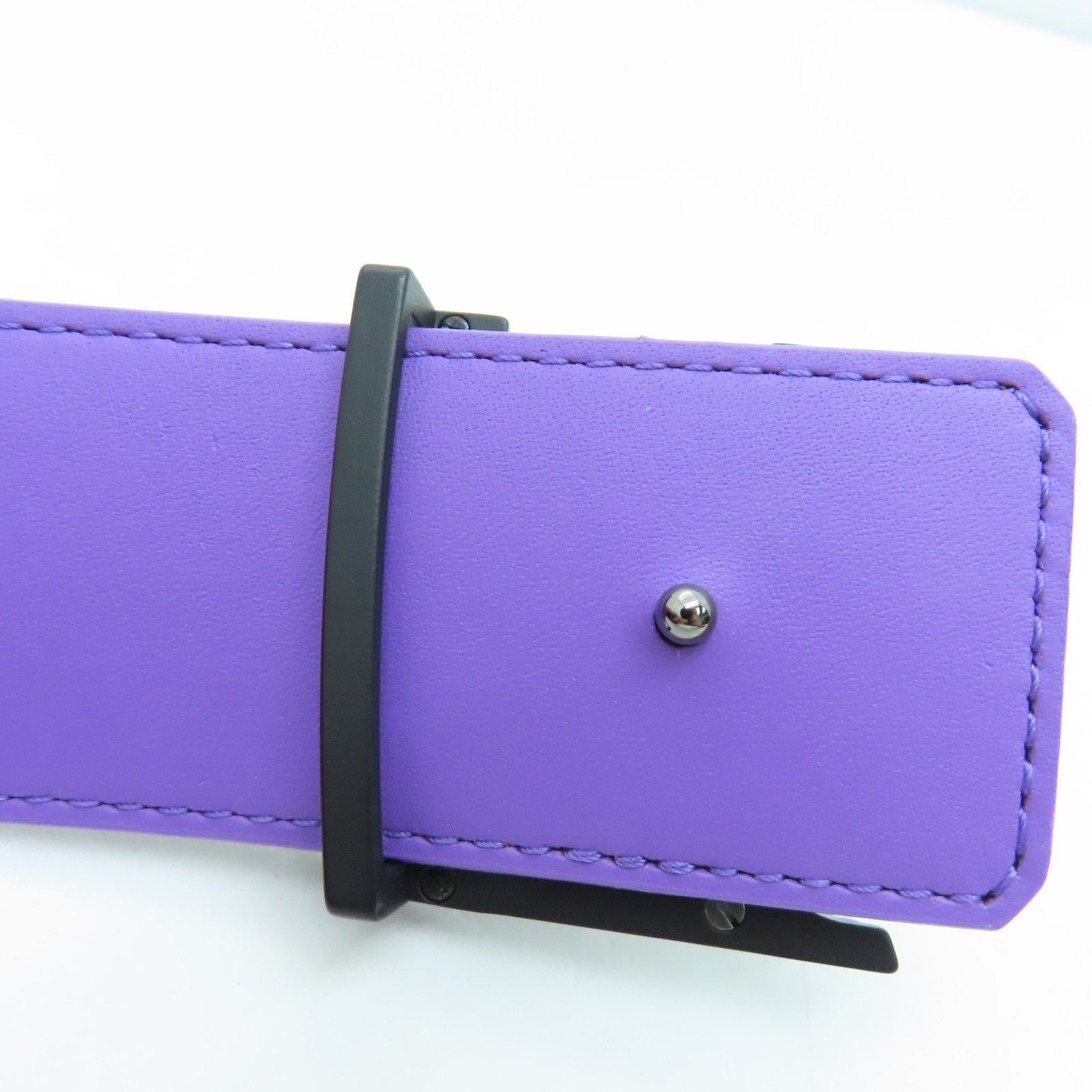 LOUIS VUITTON Monogram Belt皮帶啡色紫色