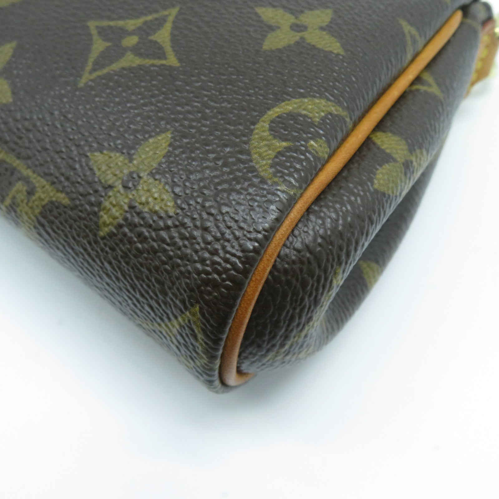 LOUIS VUITTON Monogram Pochette Eva金扣手挽肩背兩用袋啡色