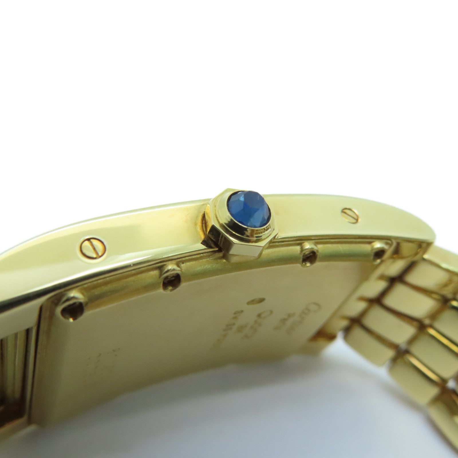 CARTIER 【激減優惠】Tank American 18K黃金手錶石英機芯米色