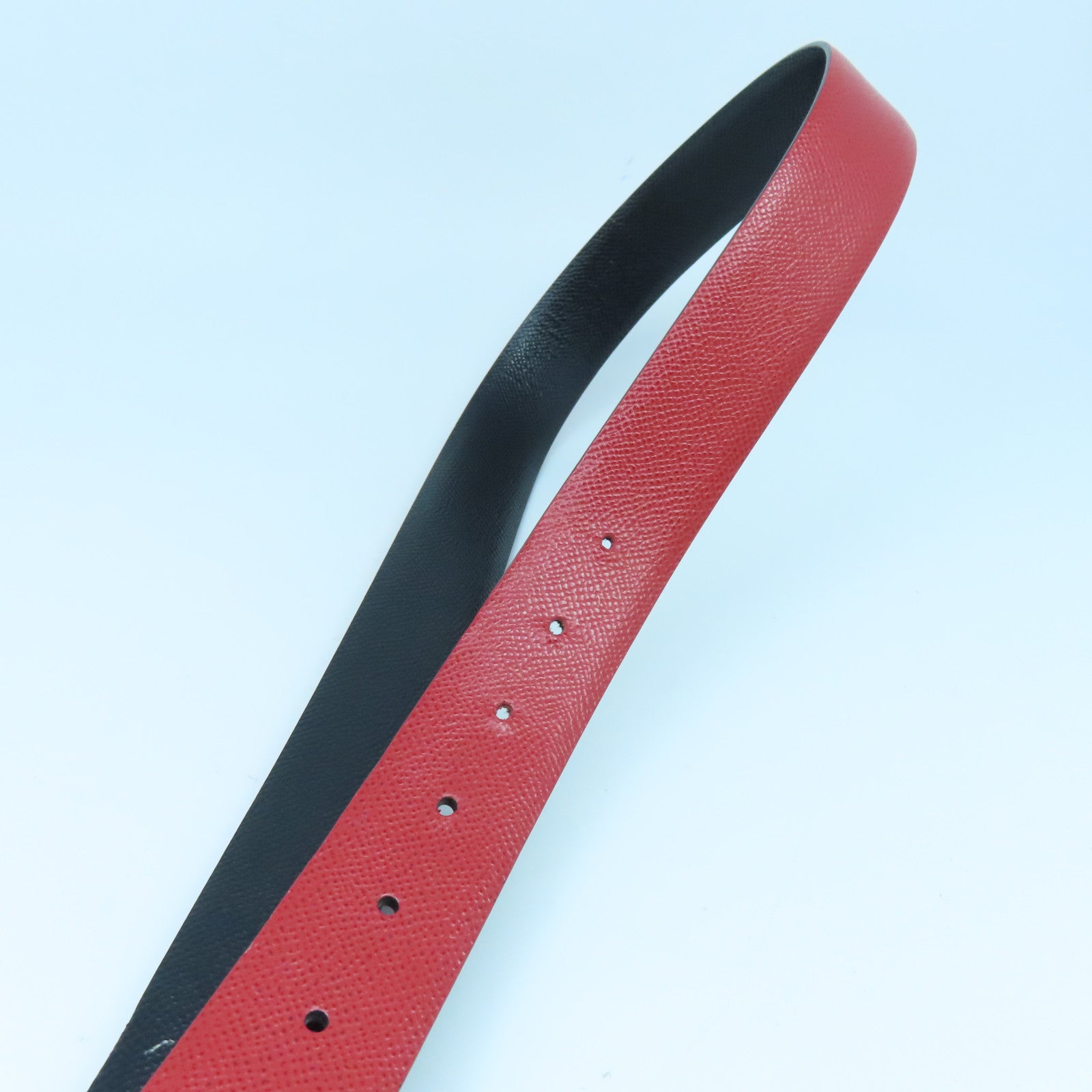 Salvatore Ferragamo Cowhide Leather Belt Belt Red