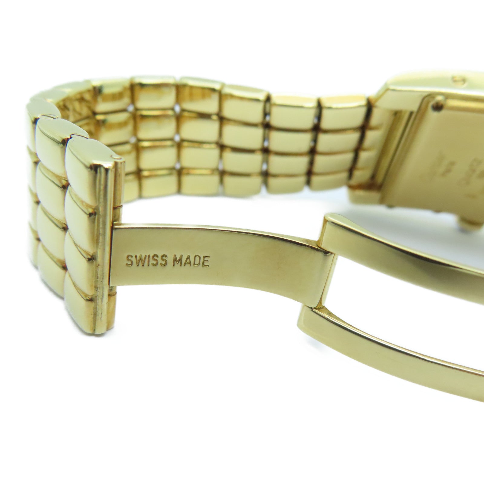 CARTIER 【激減優惠】Tank American 18K黃金手錶石英機芯米色