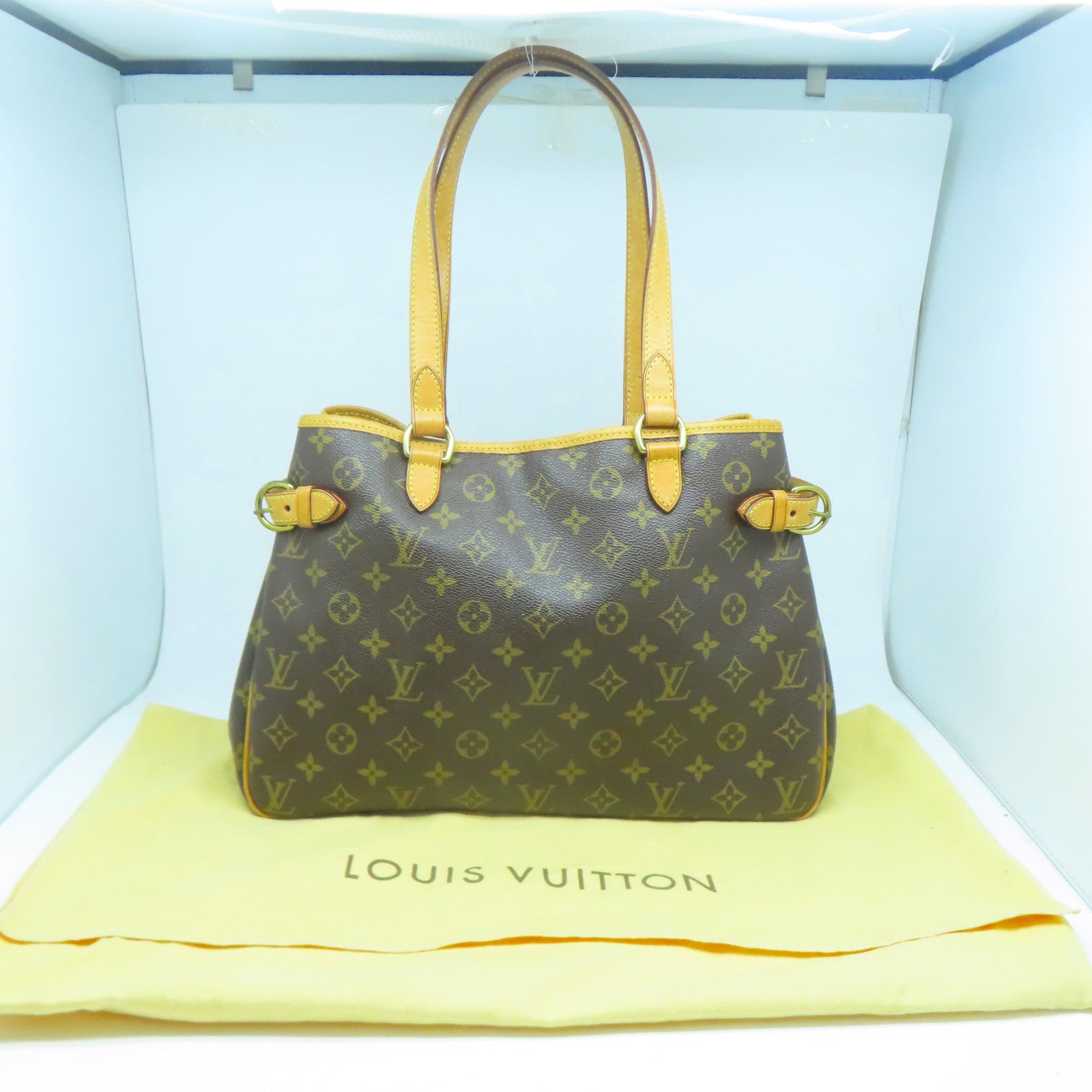 LOUIS VUITTON Monogram Batignolles Horizont金扣手挽袋/肩背袋啡色