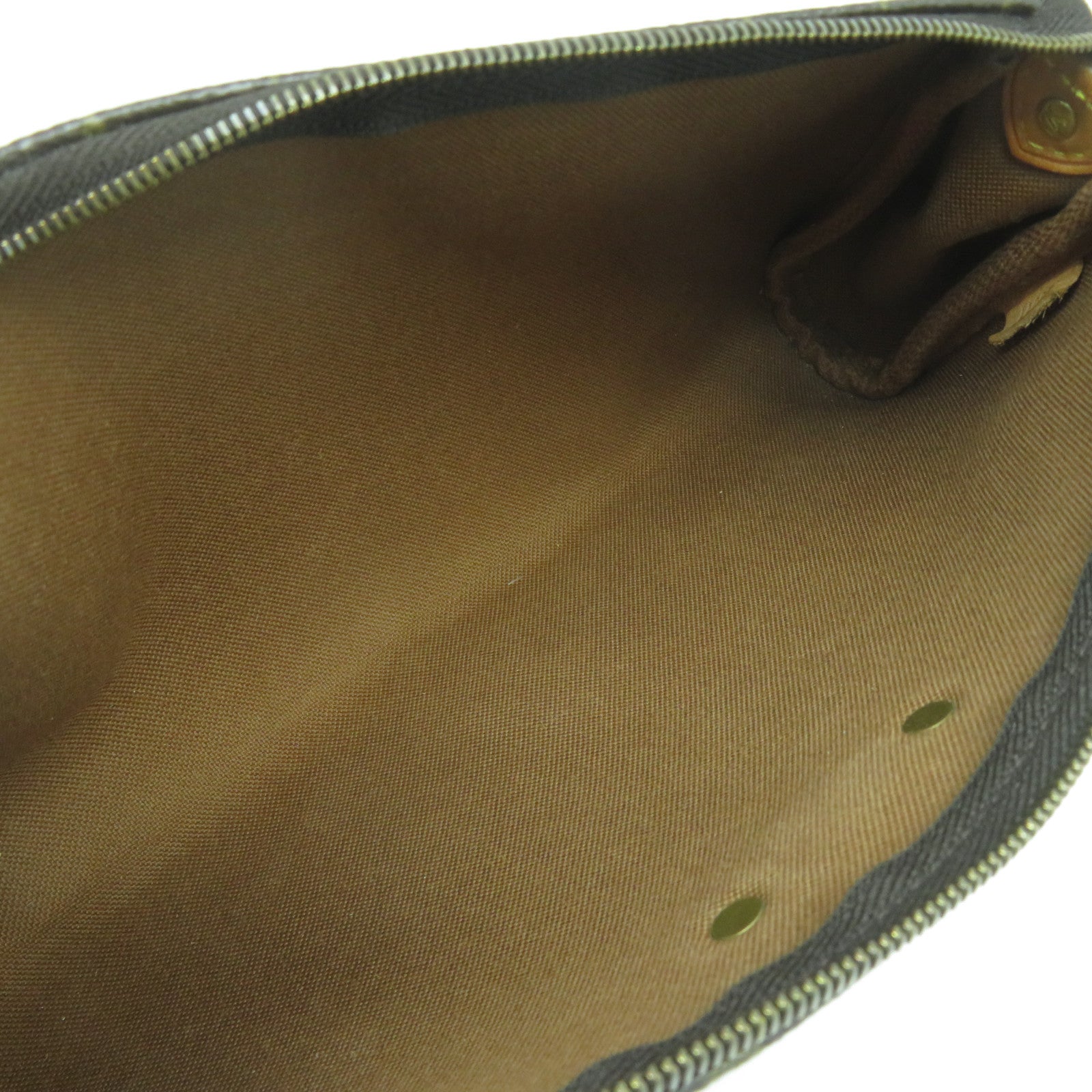 LOUIS VUITTON Monogram Pochette Eva金扣手挽肩背兩用袋啡色