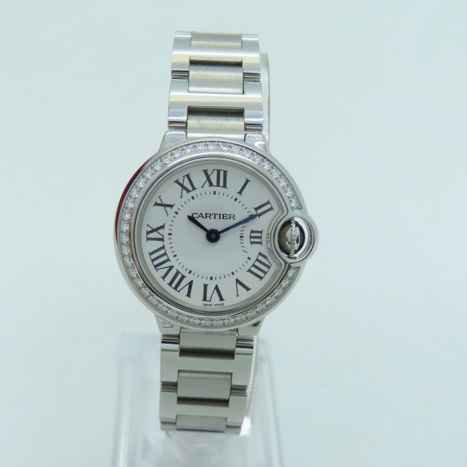 CARTIER Ballon Bleu Be Cartier 28mm不鏽鋼手錶石英機芯白色