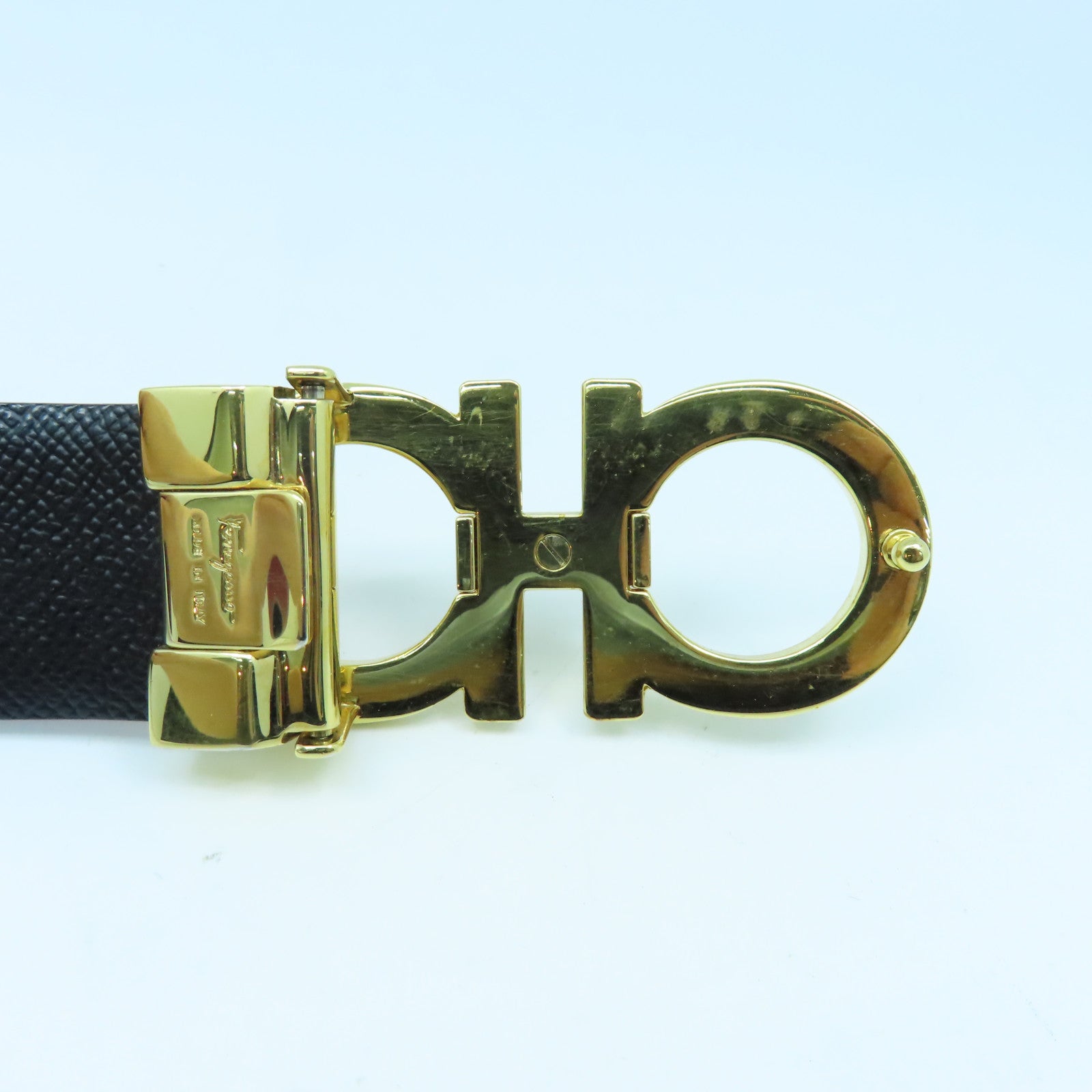 Salvatore Ferragamo Cowhide Leather Belt Belt Red