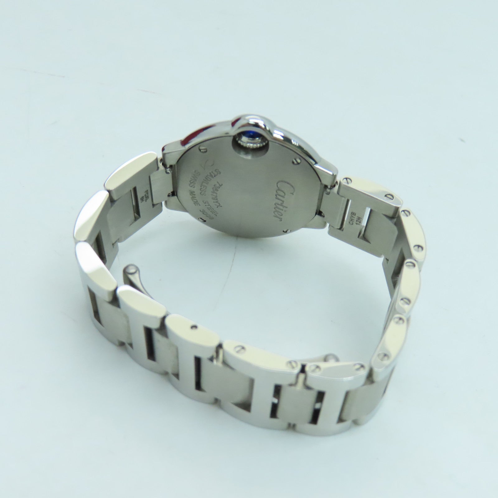 CARTIER Ballon Bleu Be Cartier 28mm不鏽鋼手錶石英機芯白色
