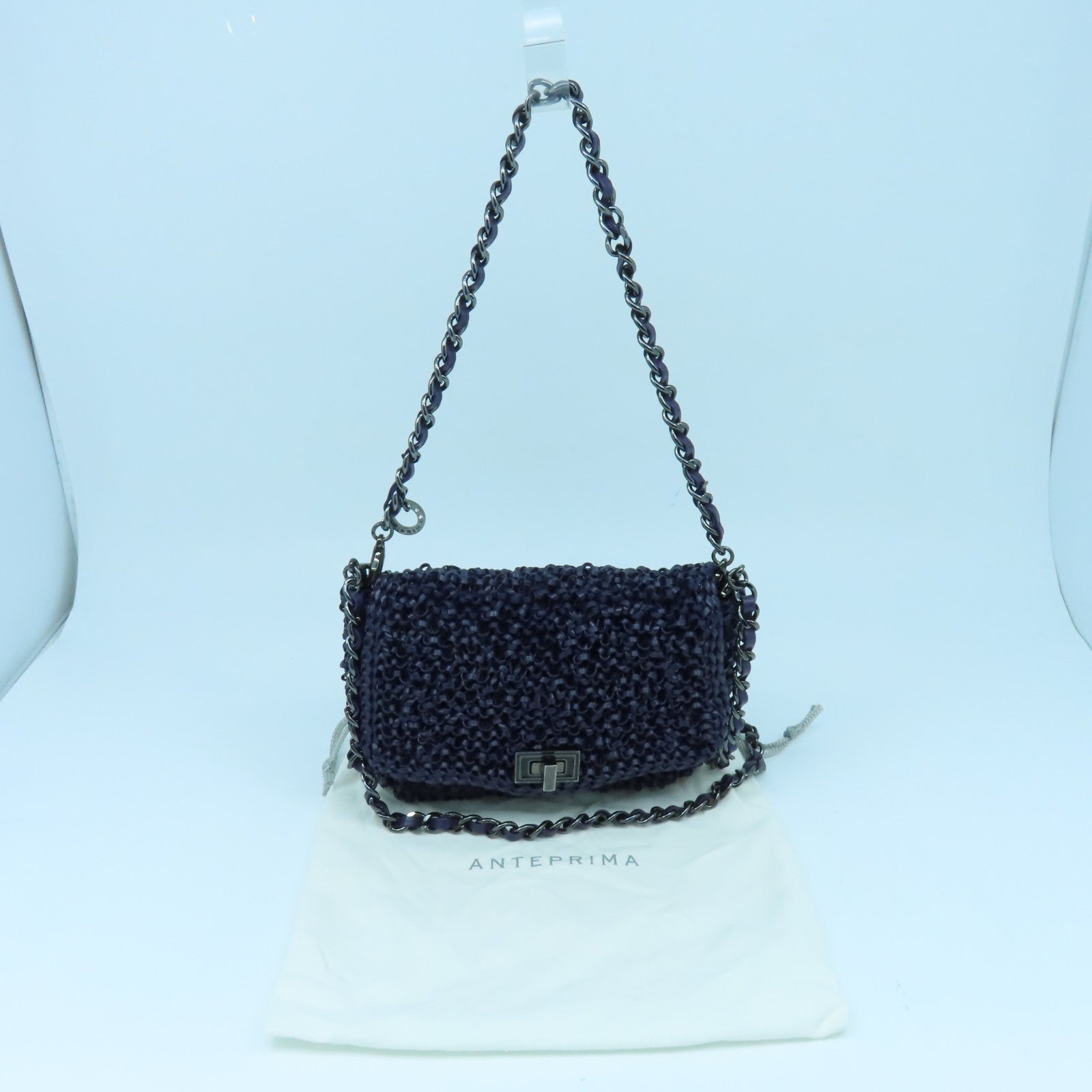 ANTEPRIMA PVC Chain Shoulder Bag Purple