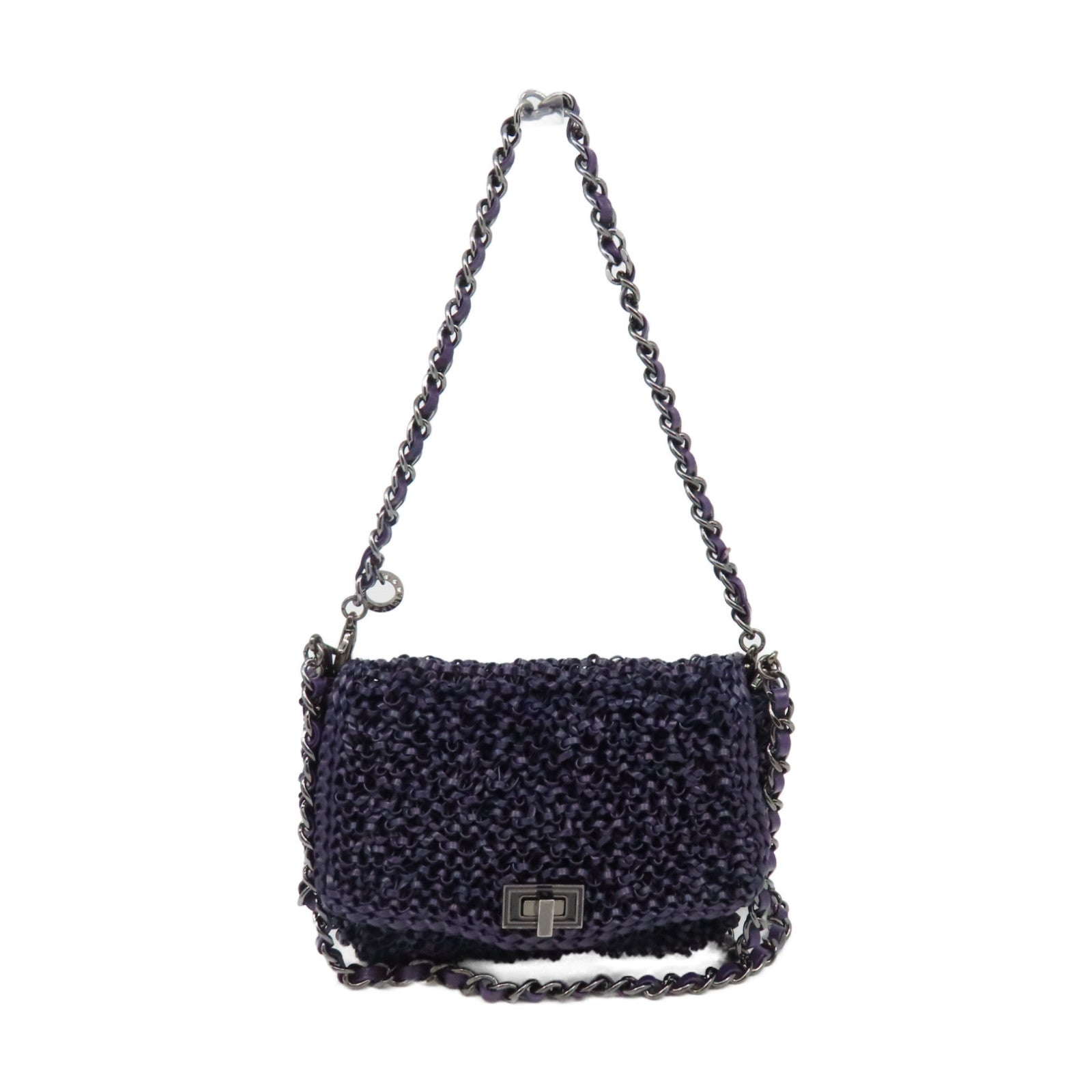 ANTEPRIMA PVC Chain Shoulder Bag Purple