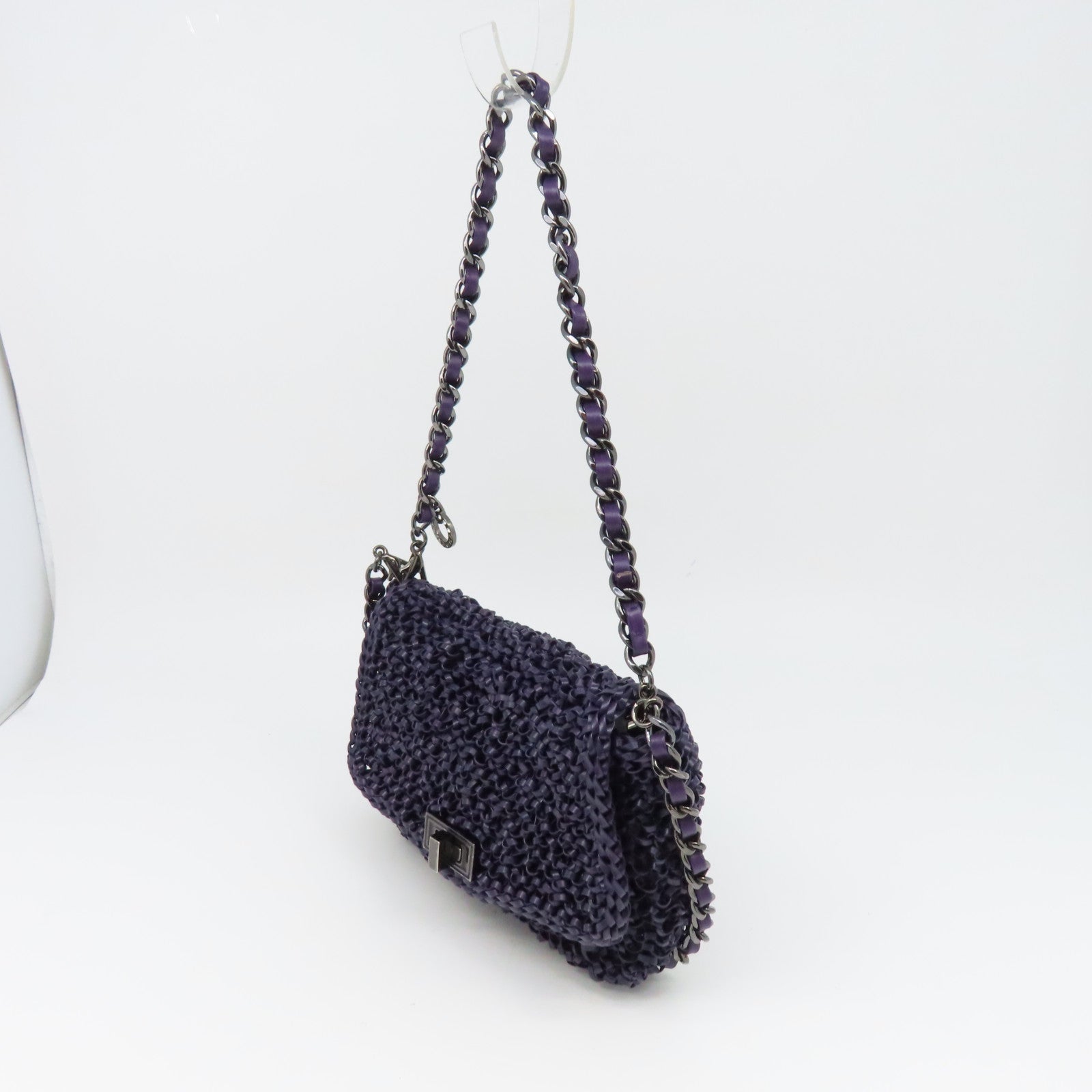 ANTEPRIMA PVC Chain Shoulder Bag Purple