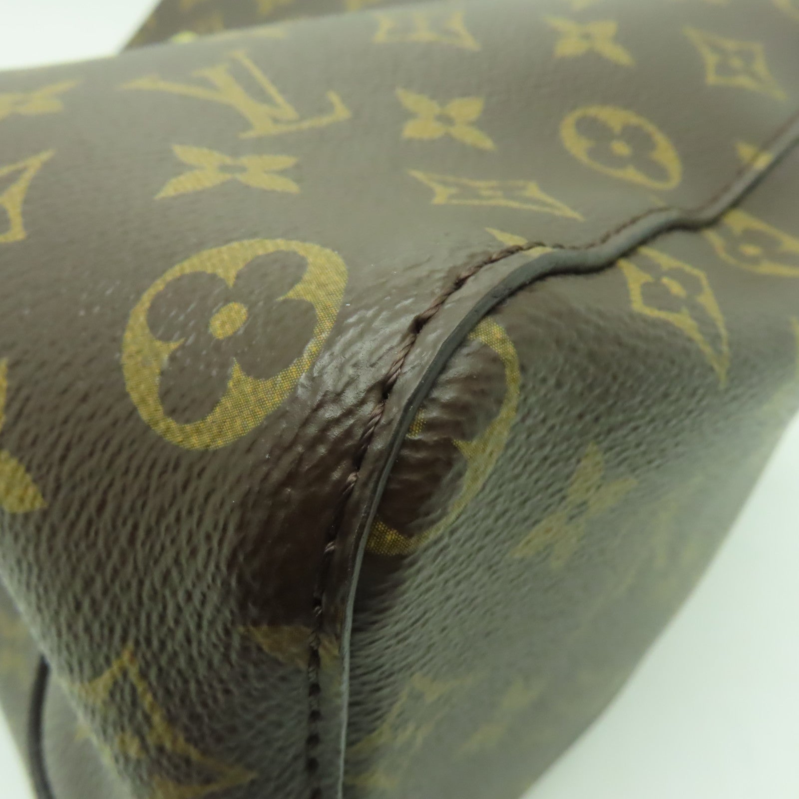 LOUIS VUITTON Monogram NeoNoe MM金扣肩背袋啡色/黑色