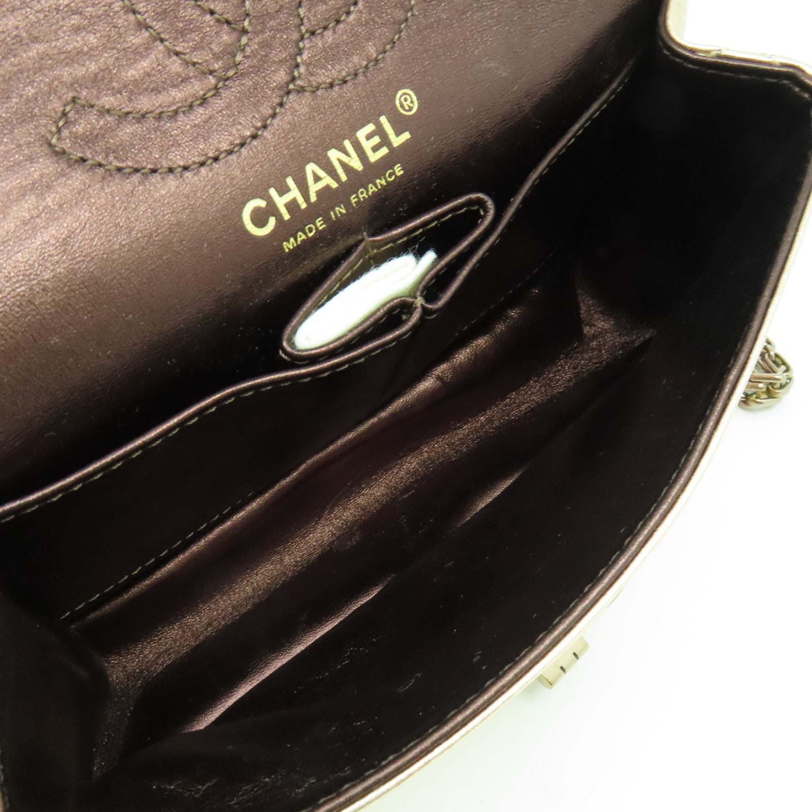 CHANEL 【激減優惠】菱格牛皮皮革2.55 Chain Shoulder金扣鏈帶肩背袋粉紅金色
